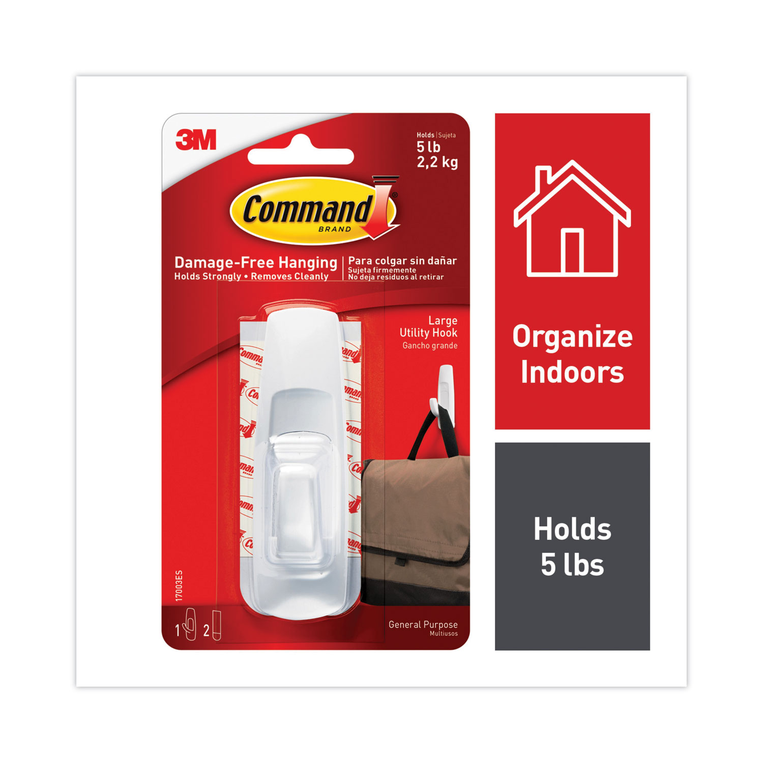 Command Large 6-Pack White Adhesive Refill Hook Strips (5-lb Capacity) in  the Utility Hooks & Racks department at