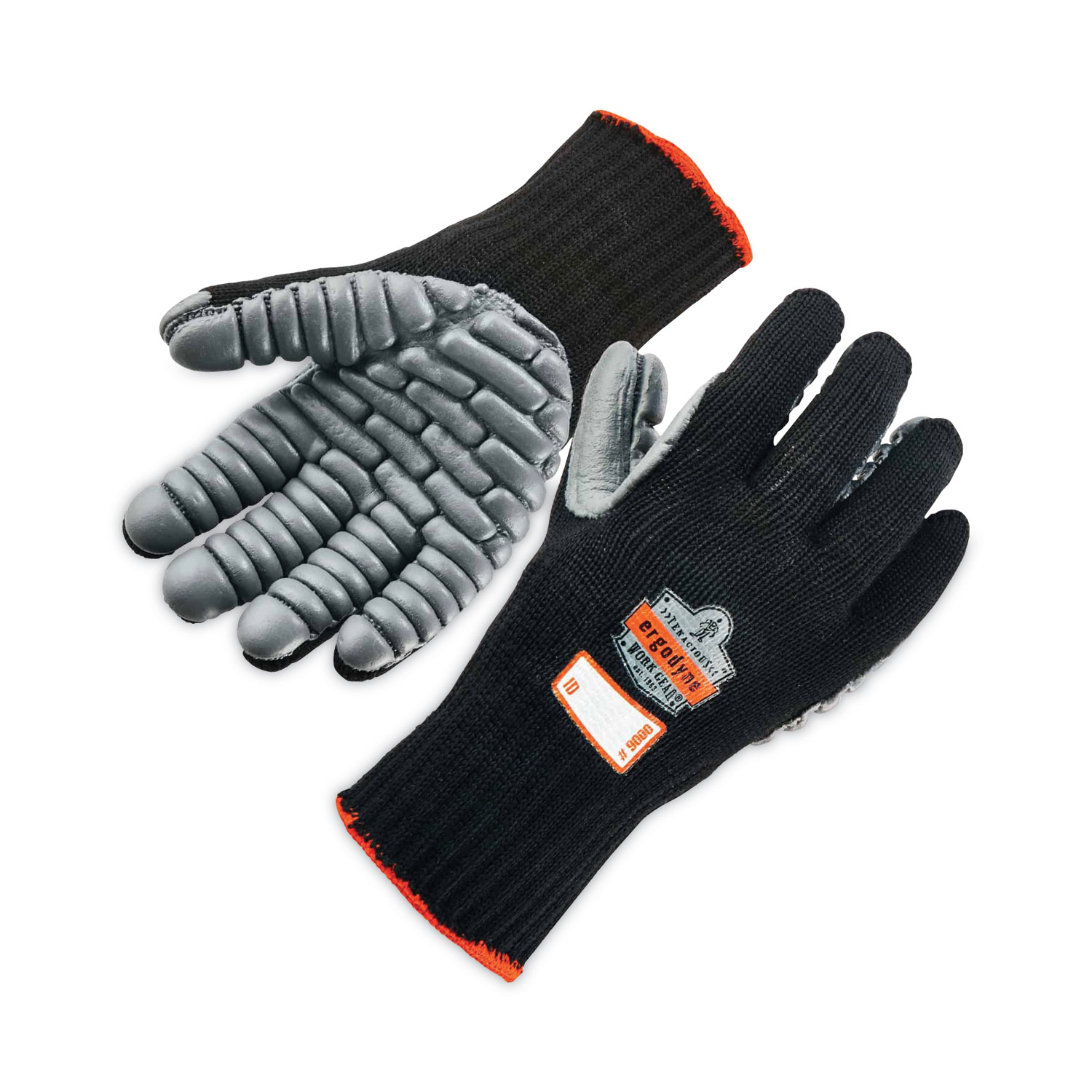 ProFlex 9000 Lightweight Anti-Vibration Gloves, Black, Medium, Pair