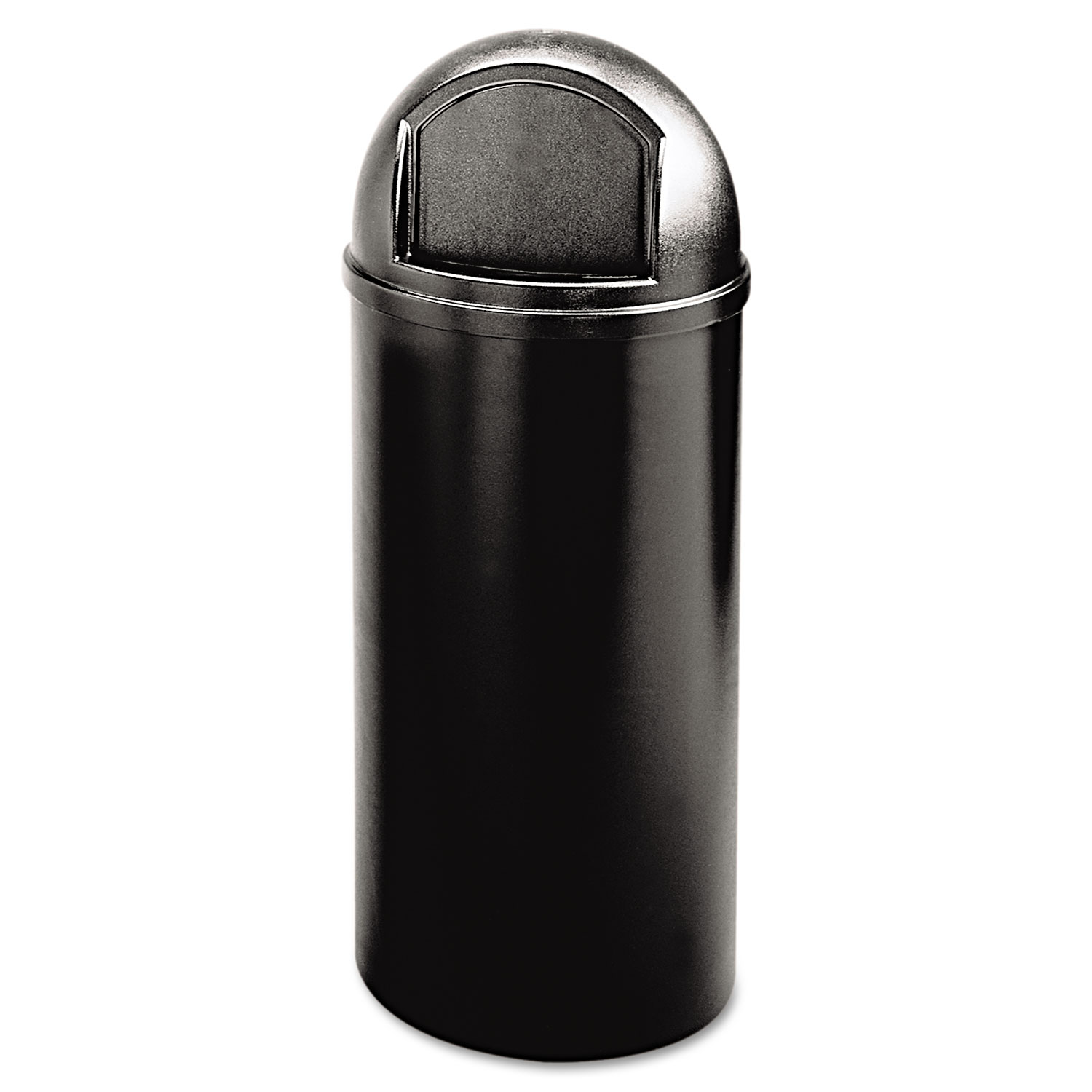  Rubbermaid Commercial FG816088BLA Marshal Classic Container, Round, Polyethylene, 15 gal, Black (RCP816088BK) 