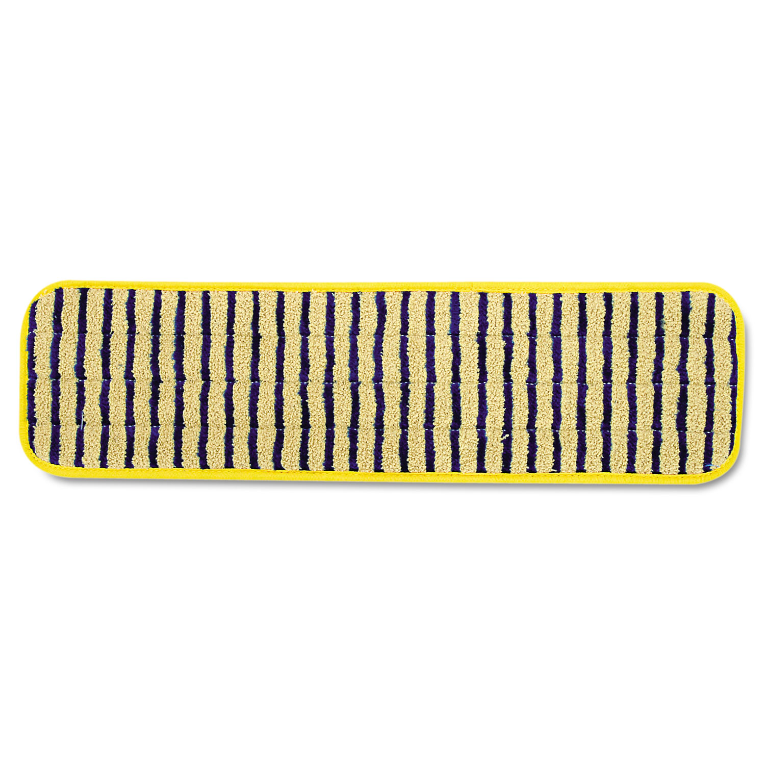  Rubbermaid Commercial FGQ81000YL00 Microfiber Scrubber Pad, Vertical Polyprolene Stripes, 18, Yellow, 6/Carton (RCPQ810YEL) 