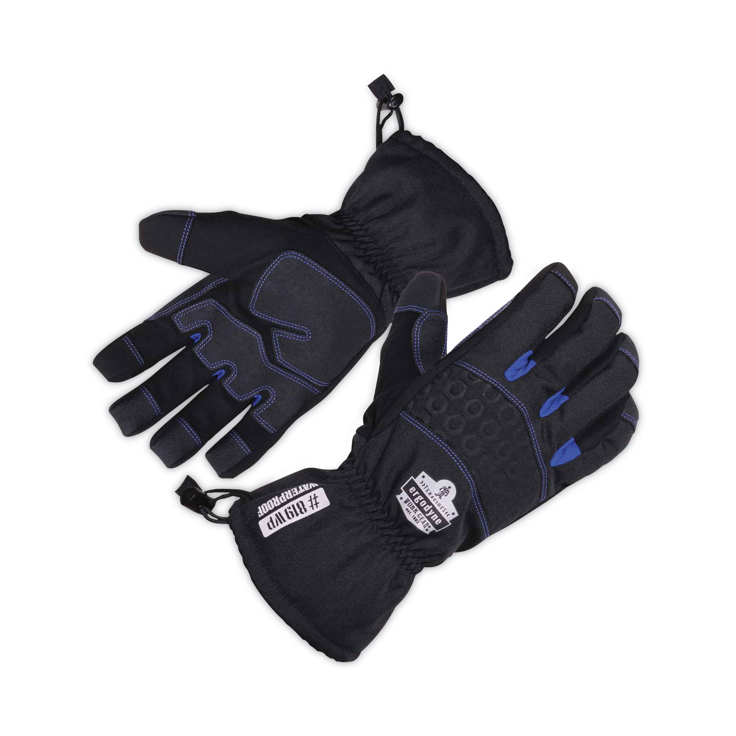 ProFlex 819WP Extreme Thermal WP Gloves, Black, Large, Pair