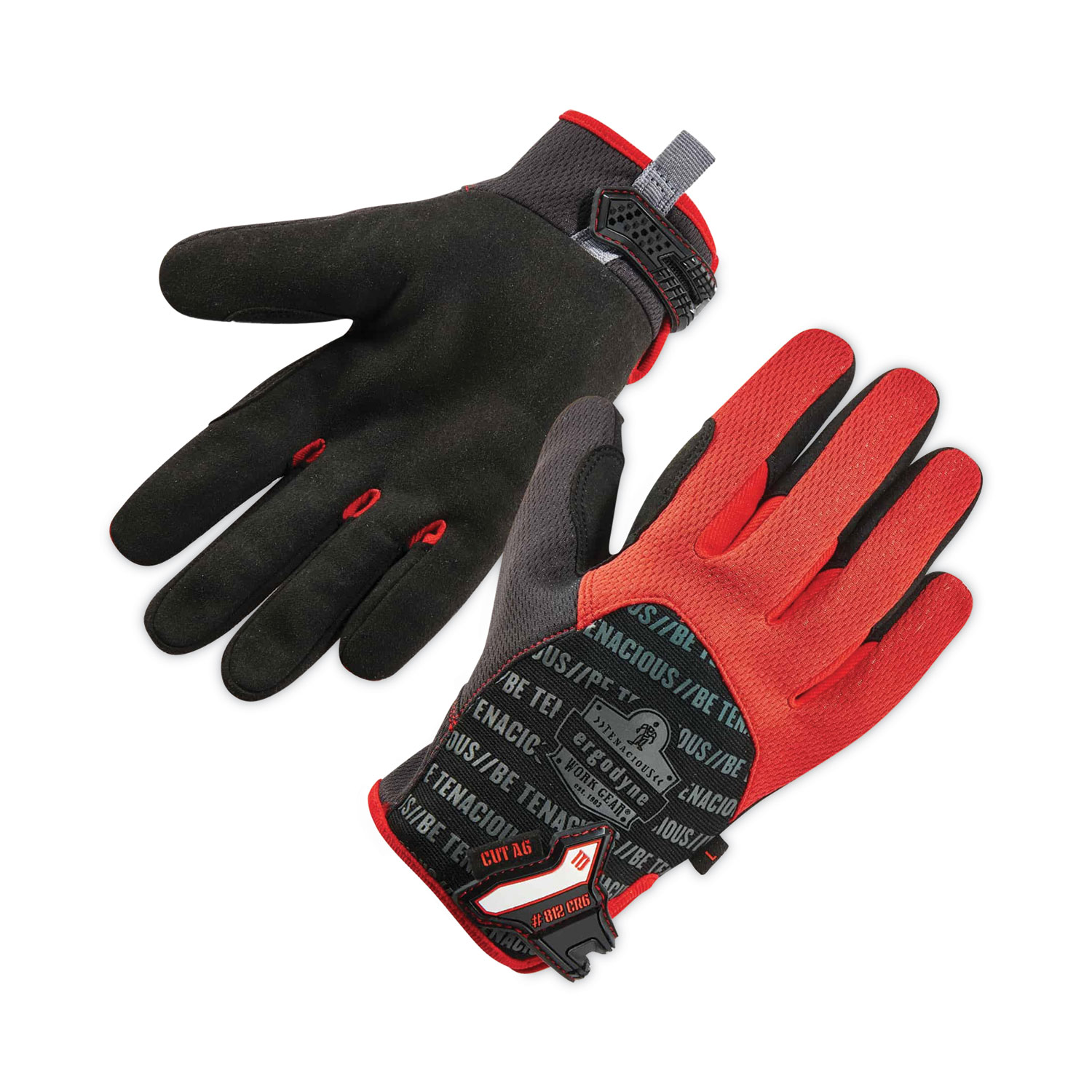 ProFlex 812CR6 ANSI A6 Utility and CR Gloves, Black, X-Large, Pair