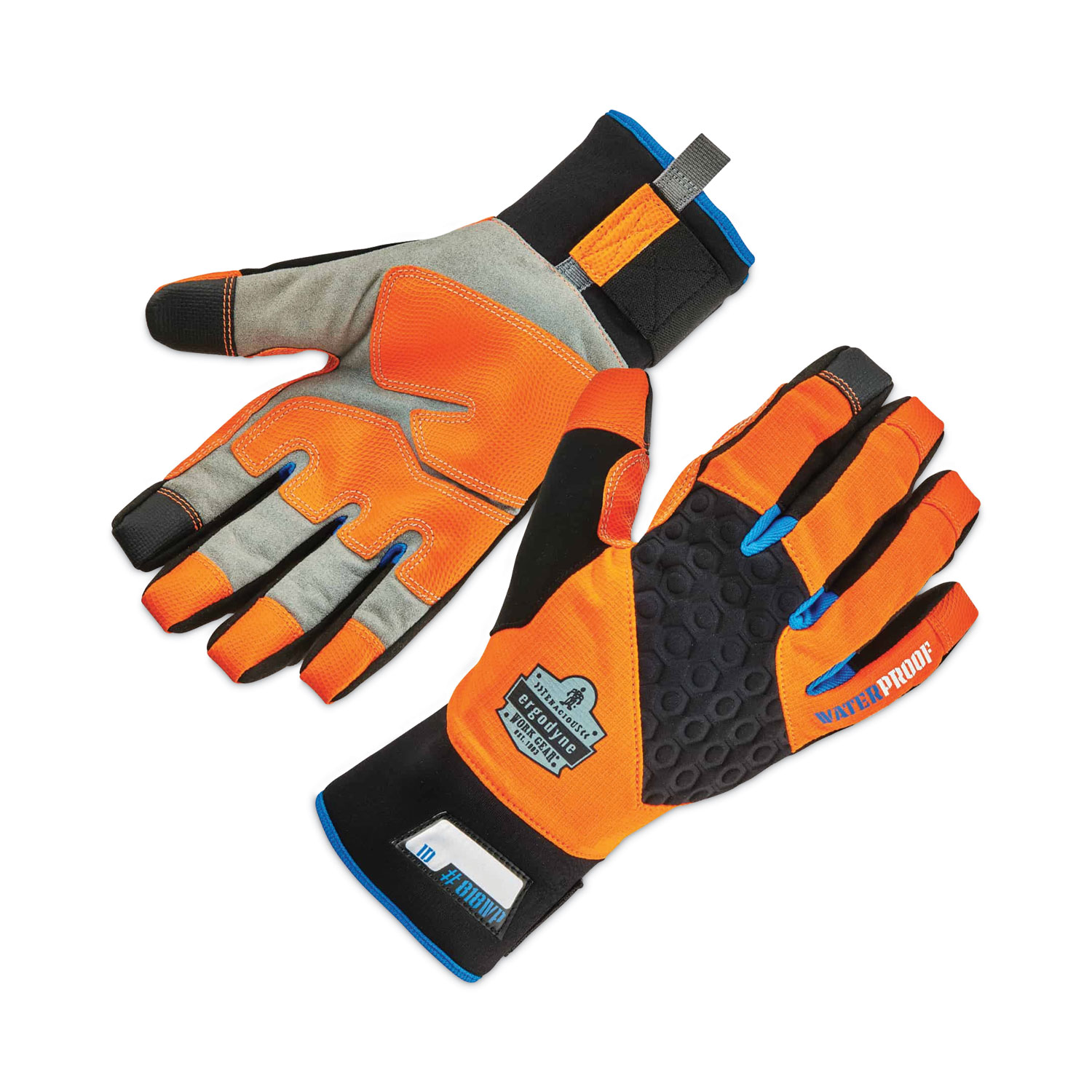 ProFlex 818WP Thermal WP Gloves with Tena-Grip, Orange, X-Large, Pair