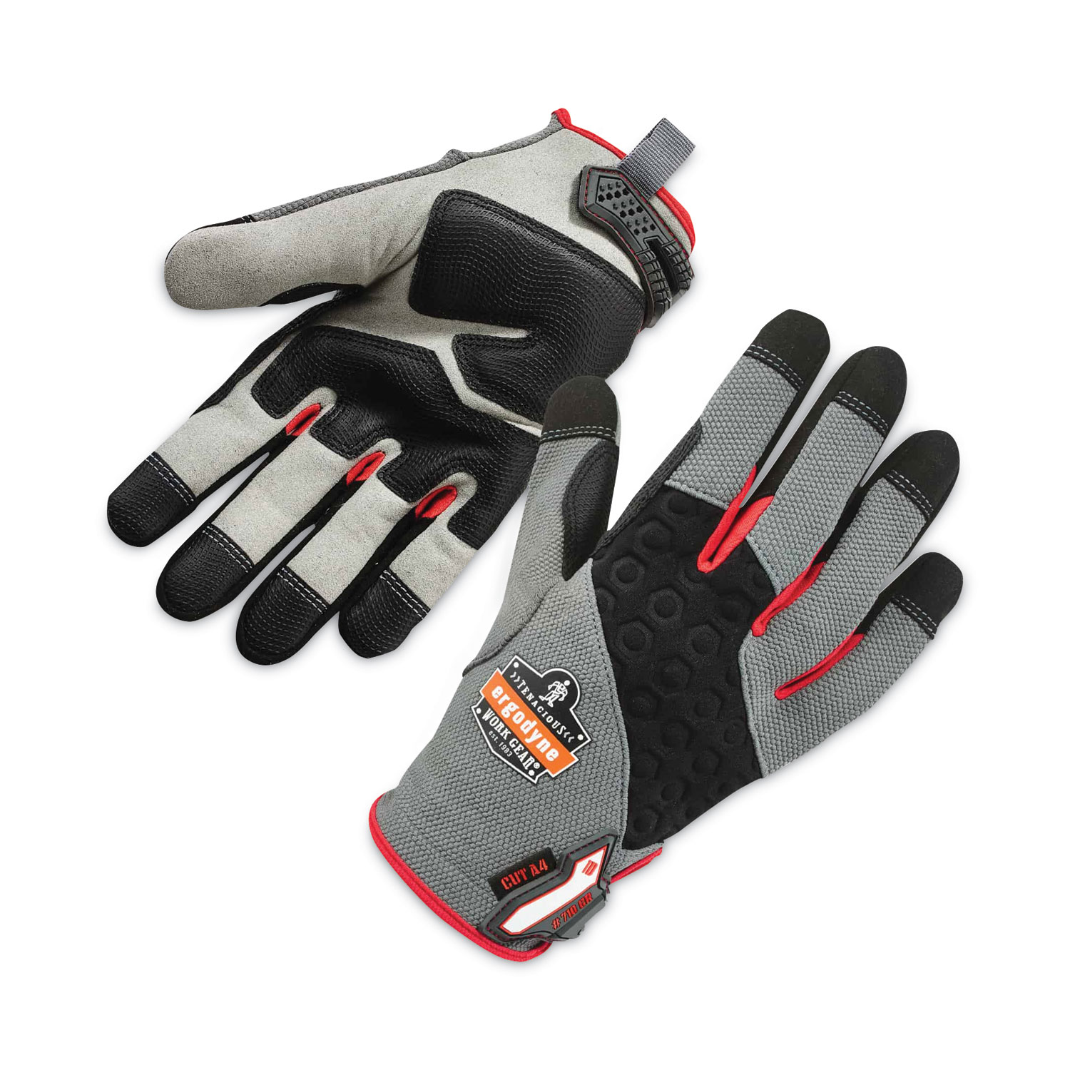 ProFlex 710CR Heavy-Duty CR Gloves, Gray, 2X-Large, Pair