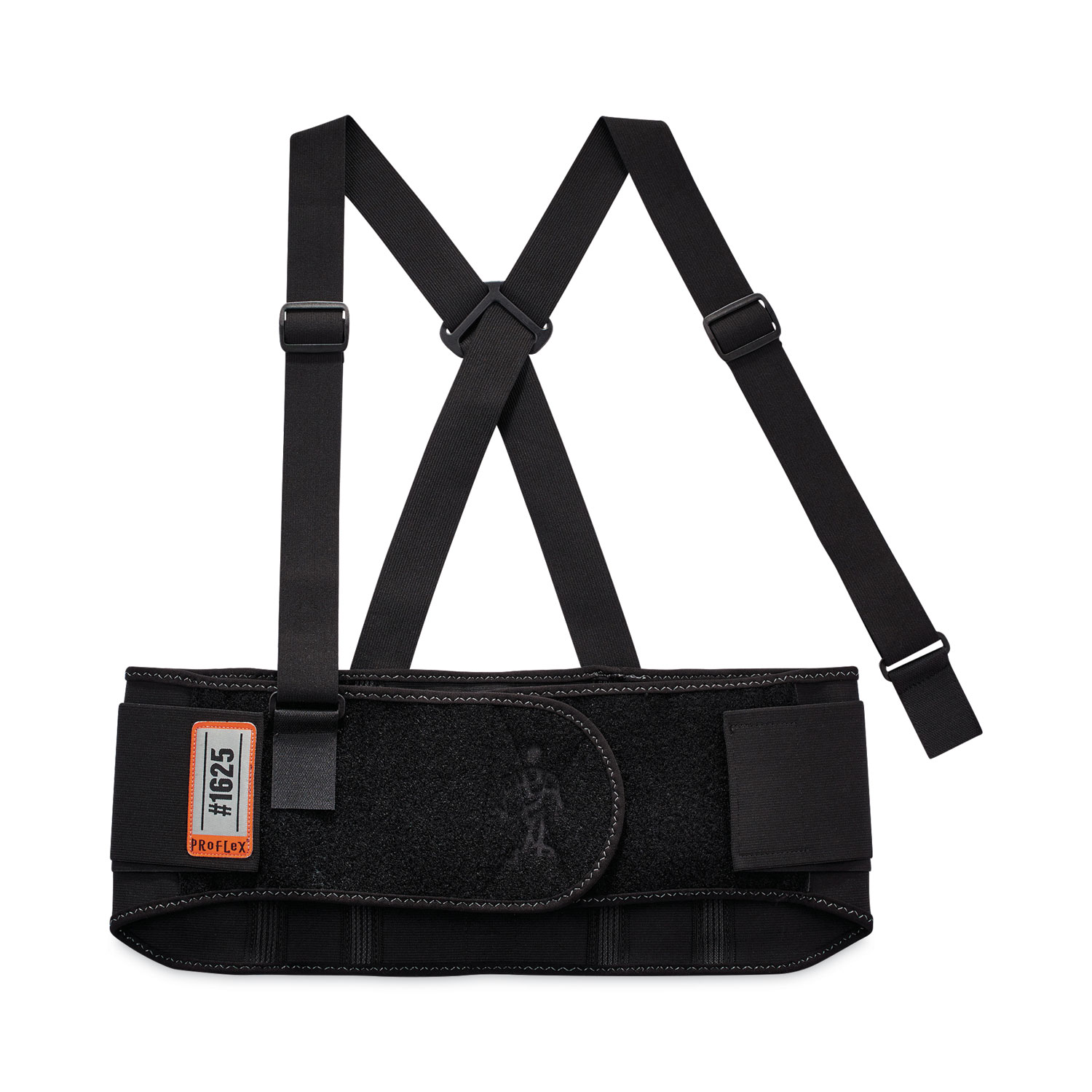 ProFlex 1625 Elastic Back Support Brace, 4X-Large, 52" to 58" Waist, Black