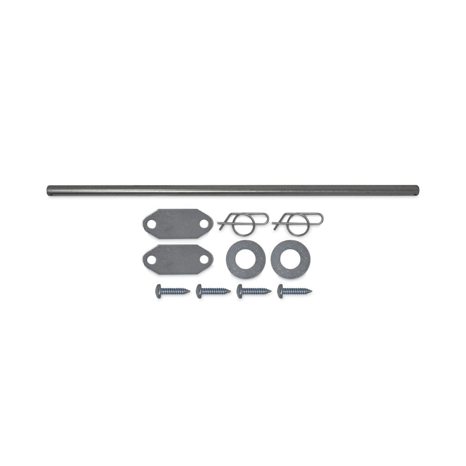 Mega BRUTE Waste Collector Replacement Axle Kit, Silver