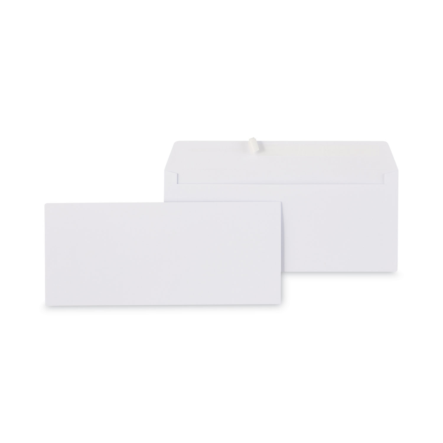 Peel Seal Strip Business Envelope, #10, Square Flap, Self-Adhesive Closure, 4.13 x 9.5, White, 100/Box