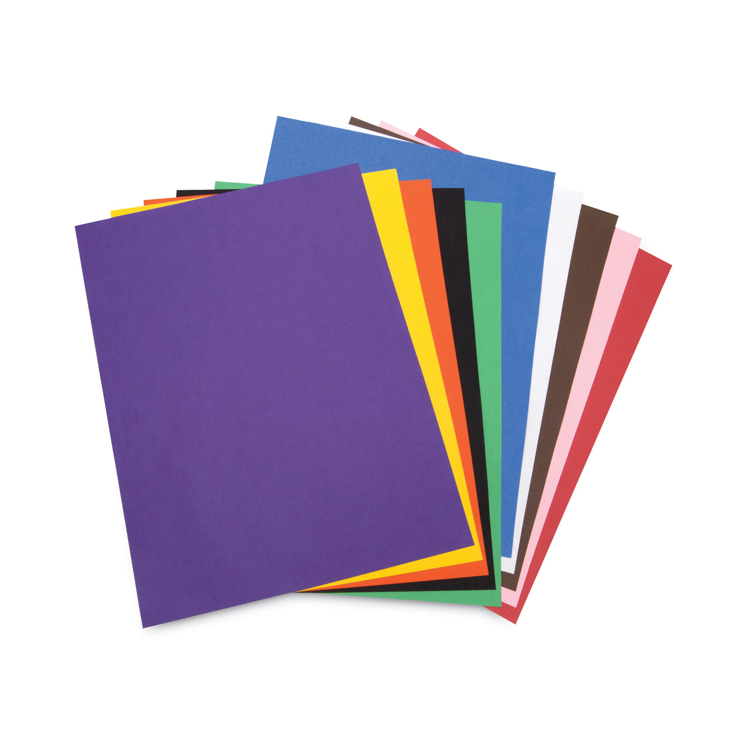 Tru-Ray Construction Paper, 76lb, 12 x 18, Purple, 50/Pack | Bundle of 5 Packs