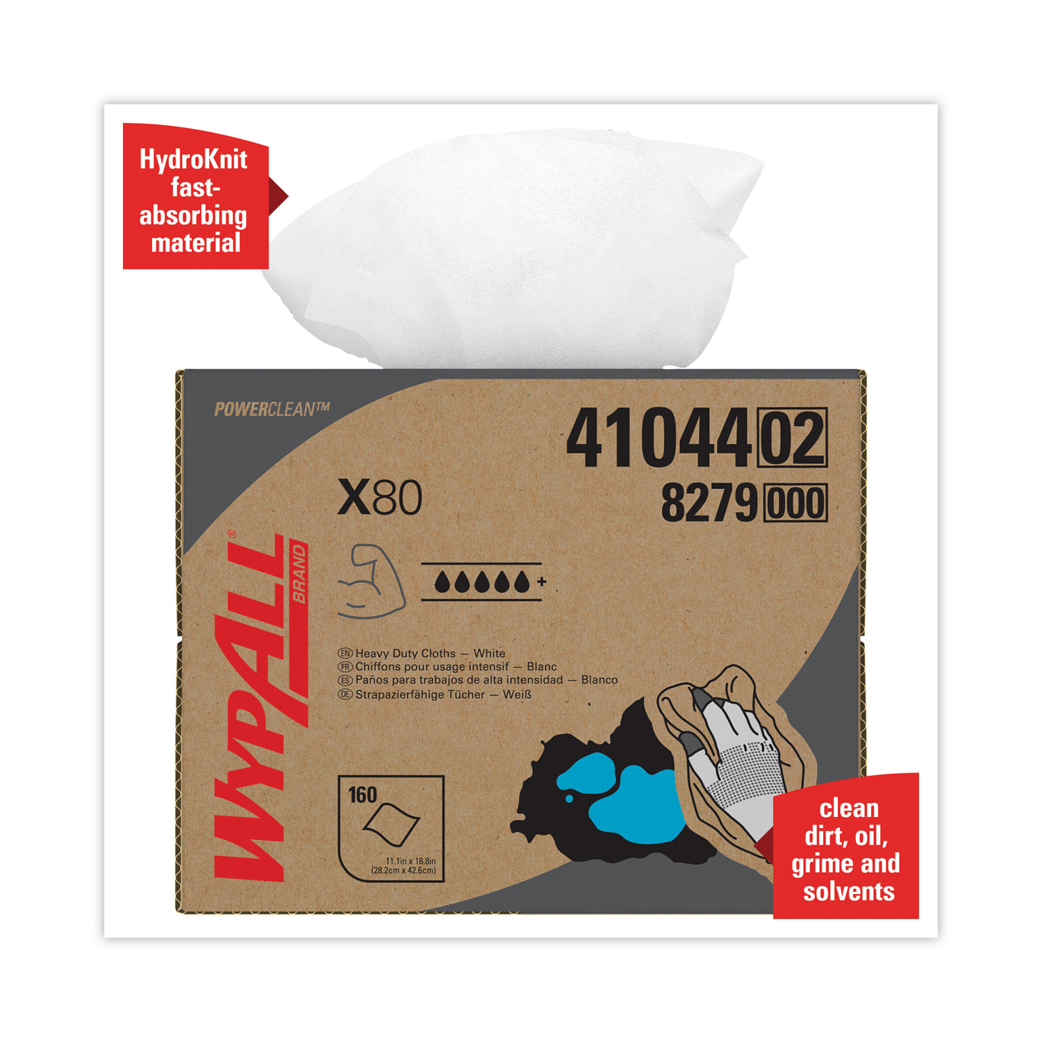 Chiffons de nettoyage léger WypAll® GeneralClean™ L10 (05320