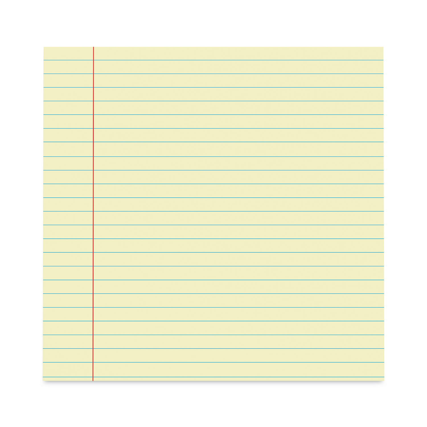 TOPS Legal Notepad, 8.5 x 11.75, Wide Ruled, Canary Yellow, 50 Sheets/Pad,  12 Pads/Pack (TOP 75351)