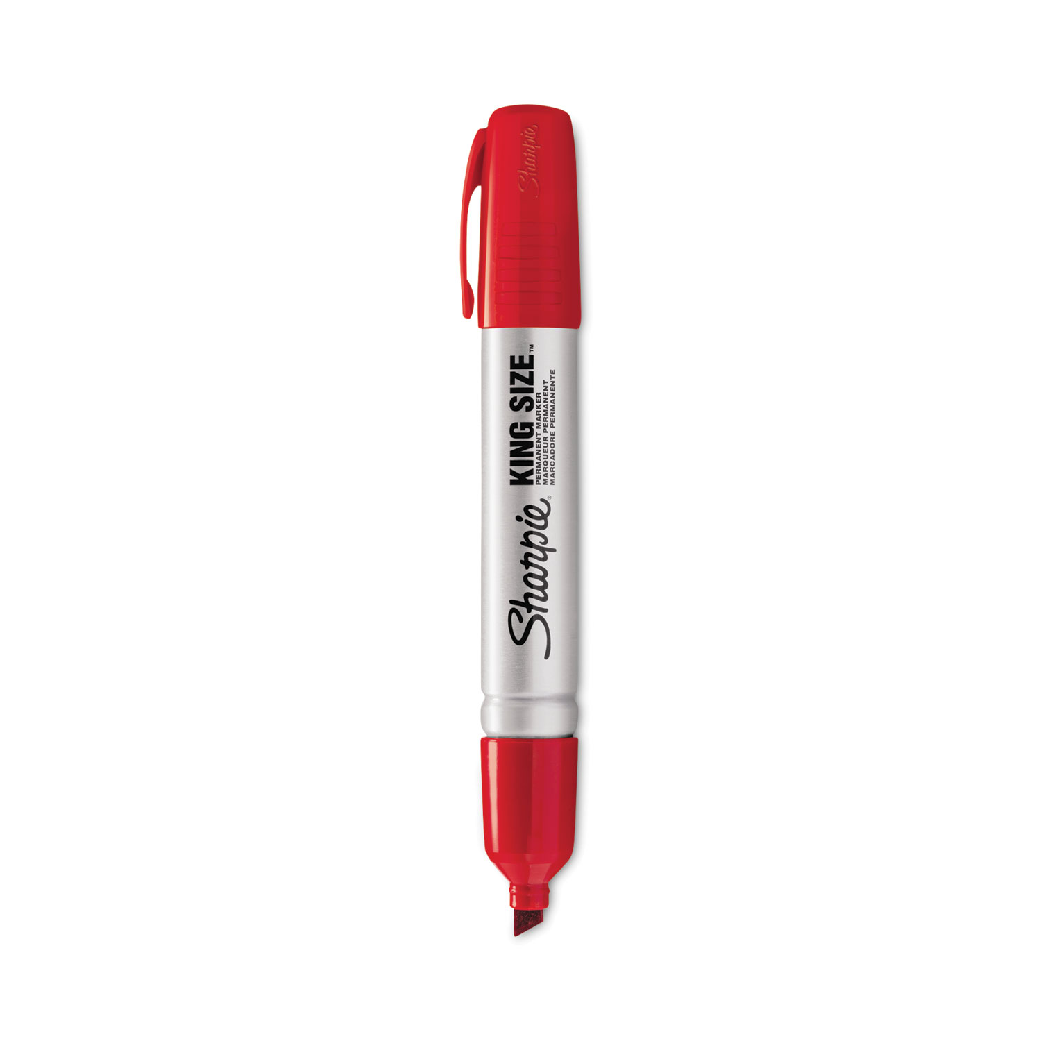 Sharpie King-Size Black Permanent Markers (Chisel Point) - 1
