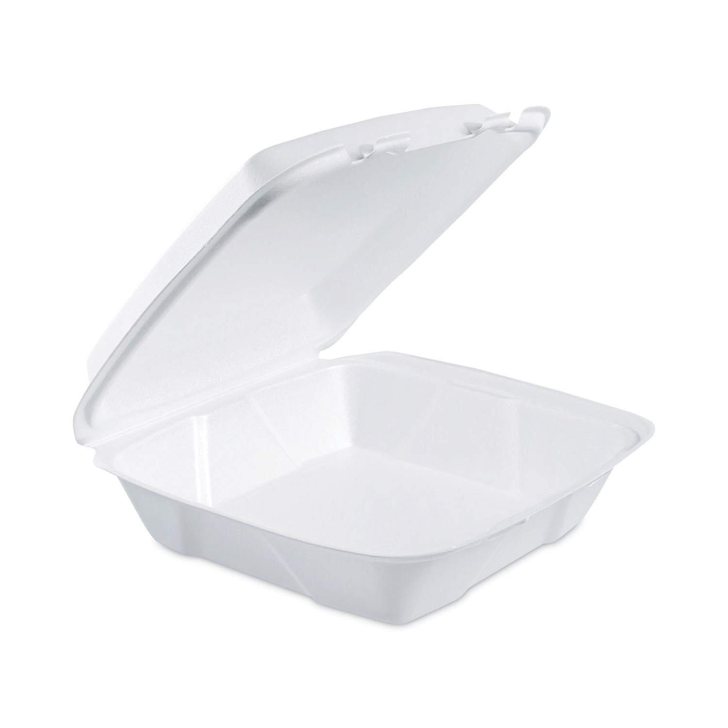 Dart Carryout Food Containers, White, Foam, 6 x 6 x 3 - 500 count