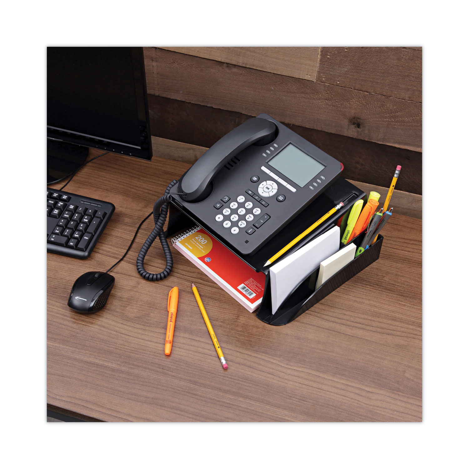Universal Telephone Stand and Message Center, 12 1/4 x 10 1/2 x 5 1/4 ...