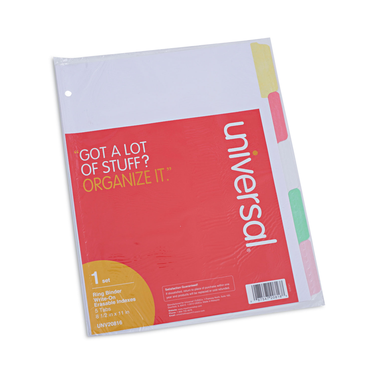 thumbnail image 2 of Big Tab™ Write & Erase Dividers For Classification Folders 5-Tab Set (13160 2 of 14