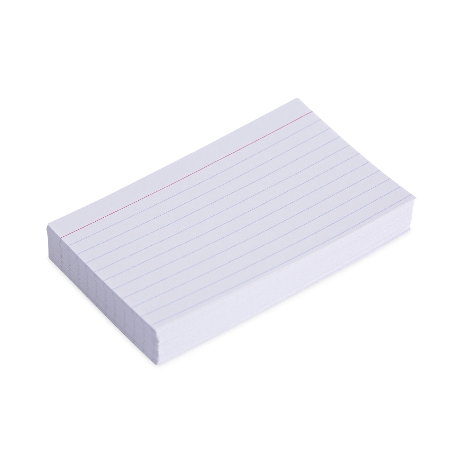 4X6, Recycled, Ruled Index Cards (White)