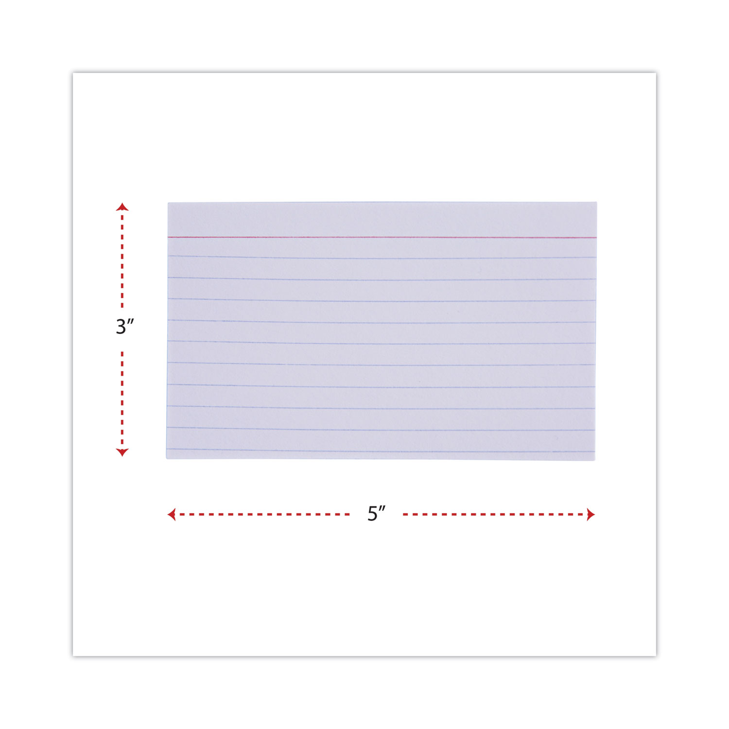 Pen+Gear Ruled Index Cards, 3 x 5, White, 100 Count 