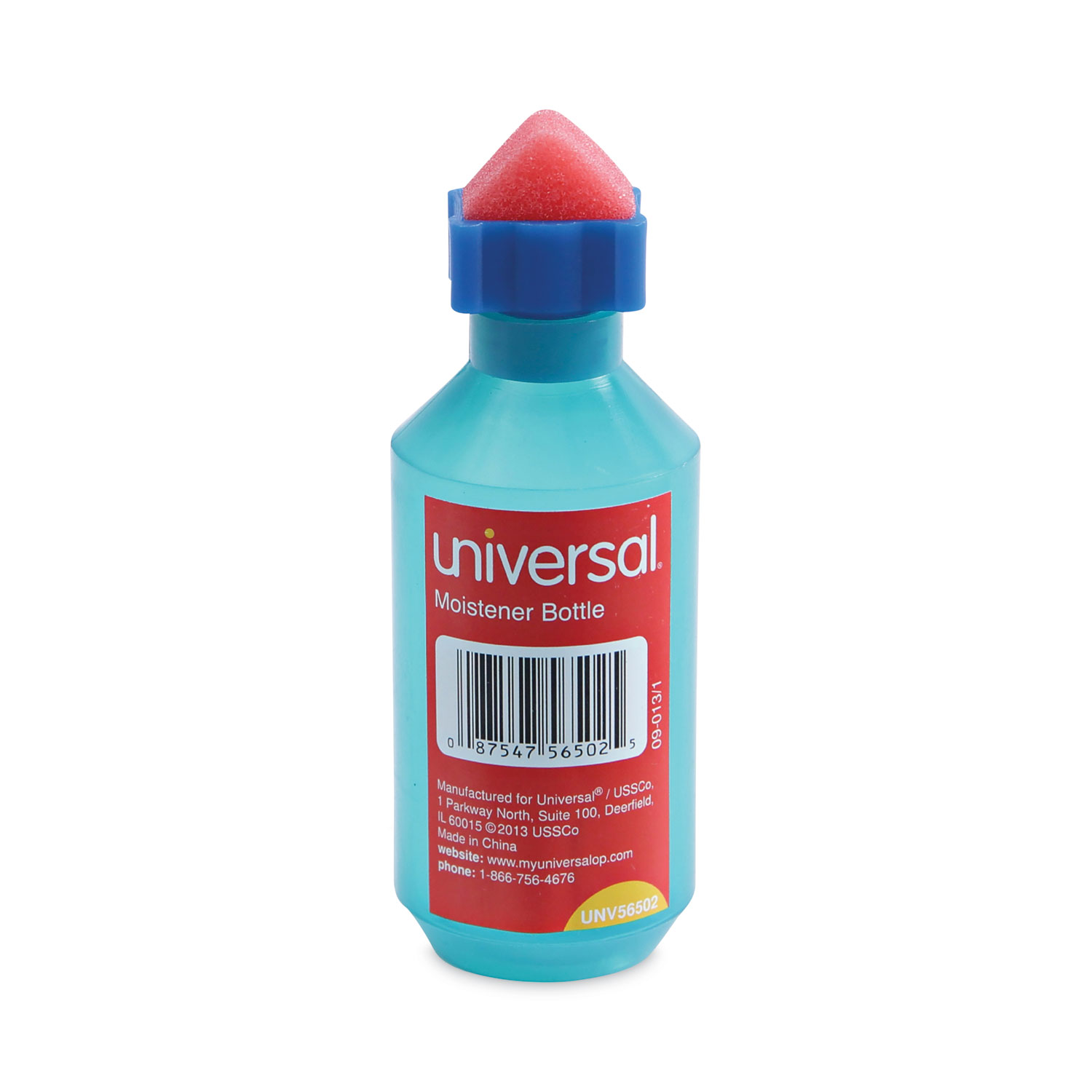 Universal - UNV56502 - Squeeze Bottle Moistener, 2 oz, Blue