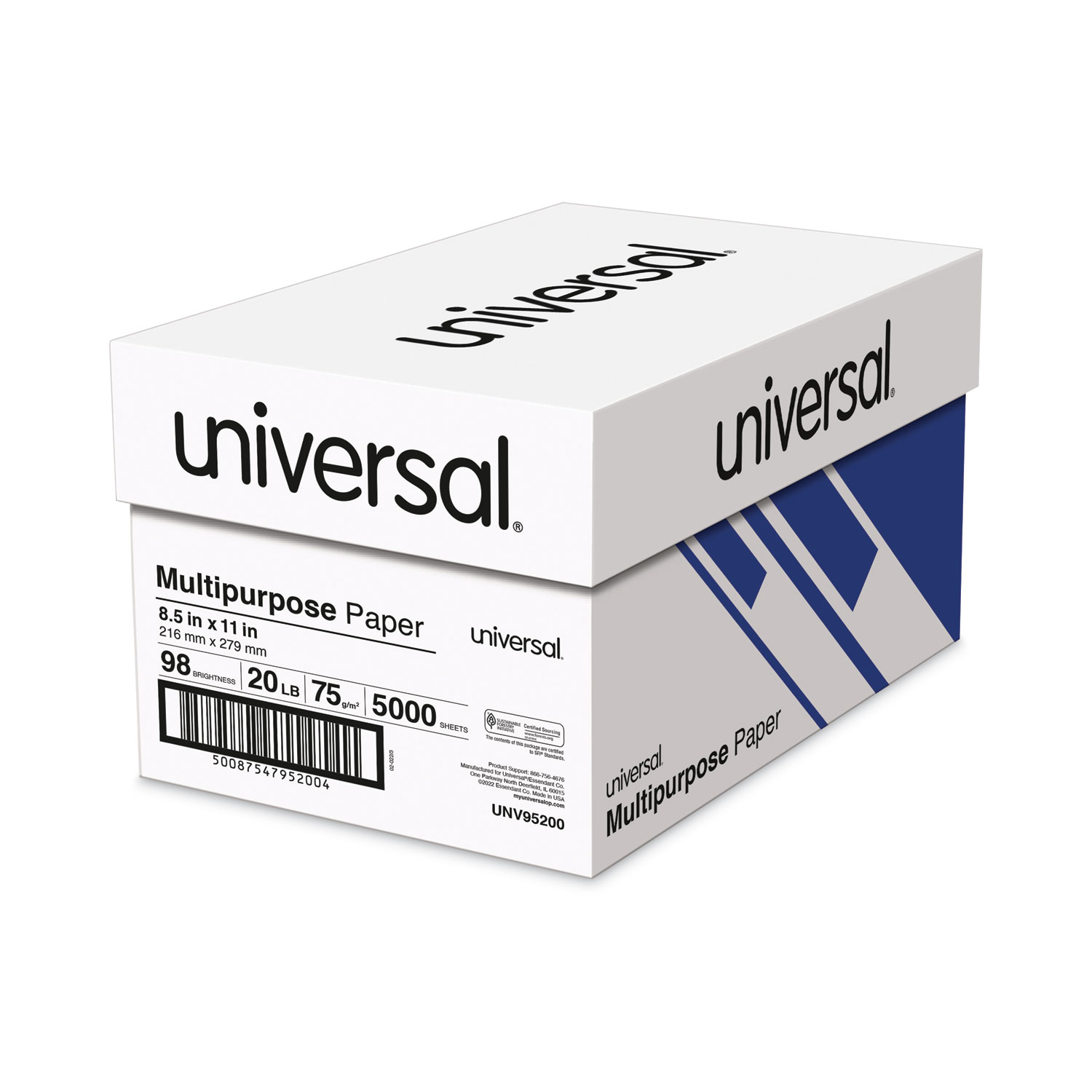 UNV11202 Blue Color Copy Paper by Universal