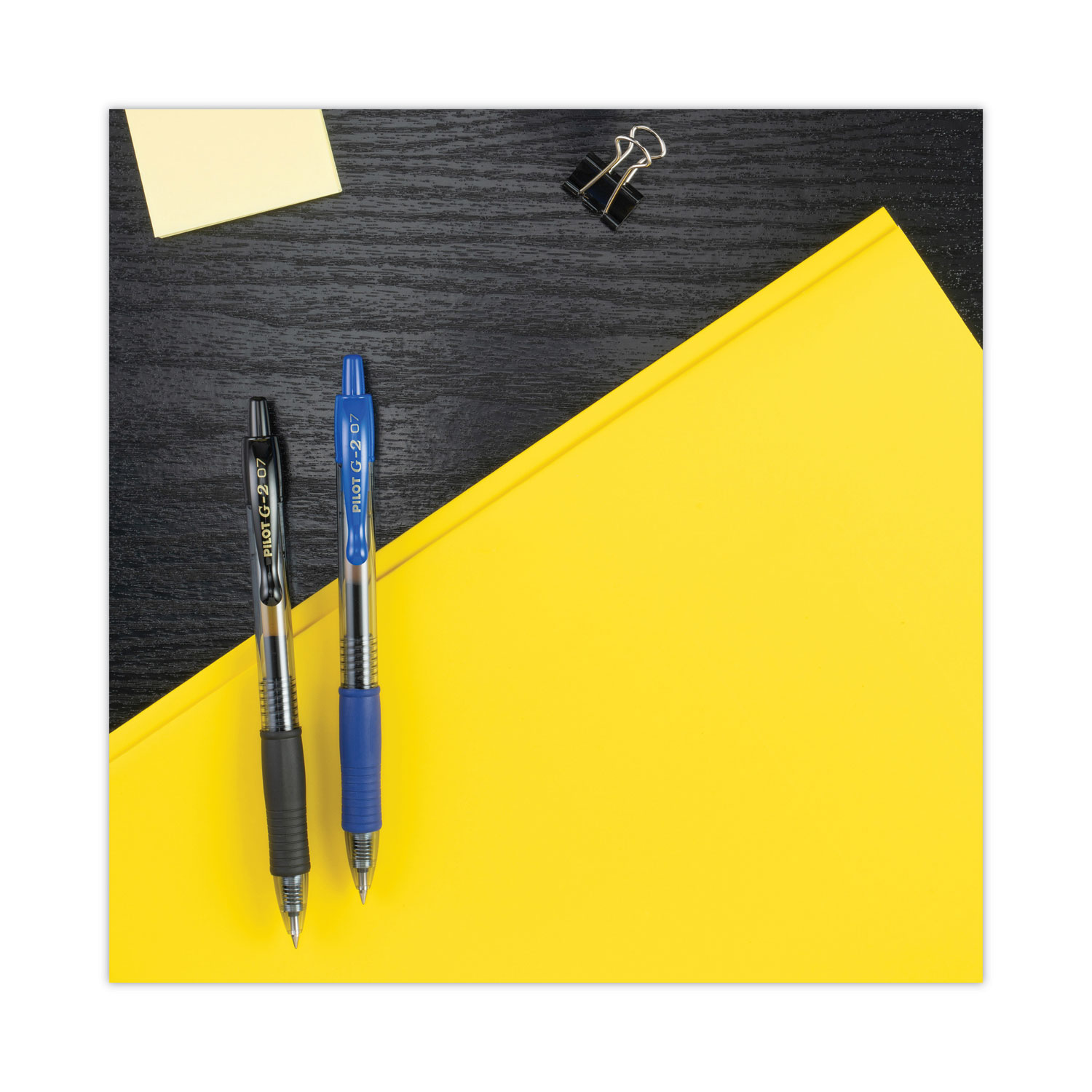 Pilot® G2 Premium Gel Pen, Retractable, Extra-Fine 0.5 mm, Blue Ink,  Smoke/Blue Barrel, Dozen