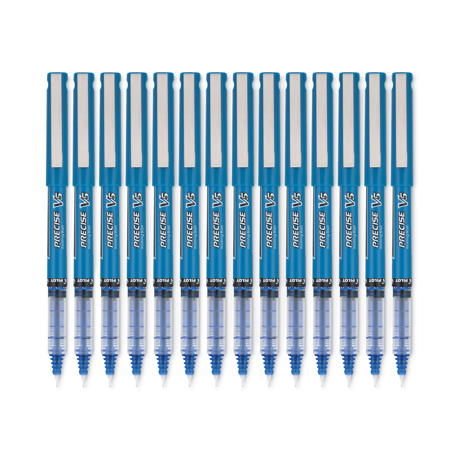 Pilot Precise V5 Roller Ball Pen, Stick, Extra-Fine 0.5 mm, Assorted Ink and Barrel Colors, 7/Pack