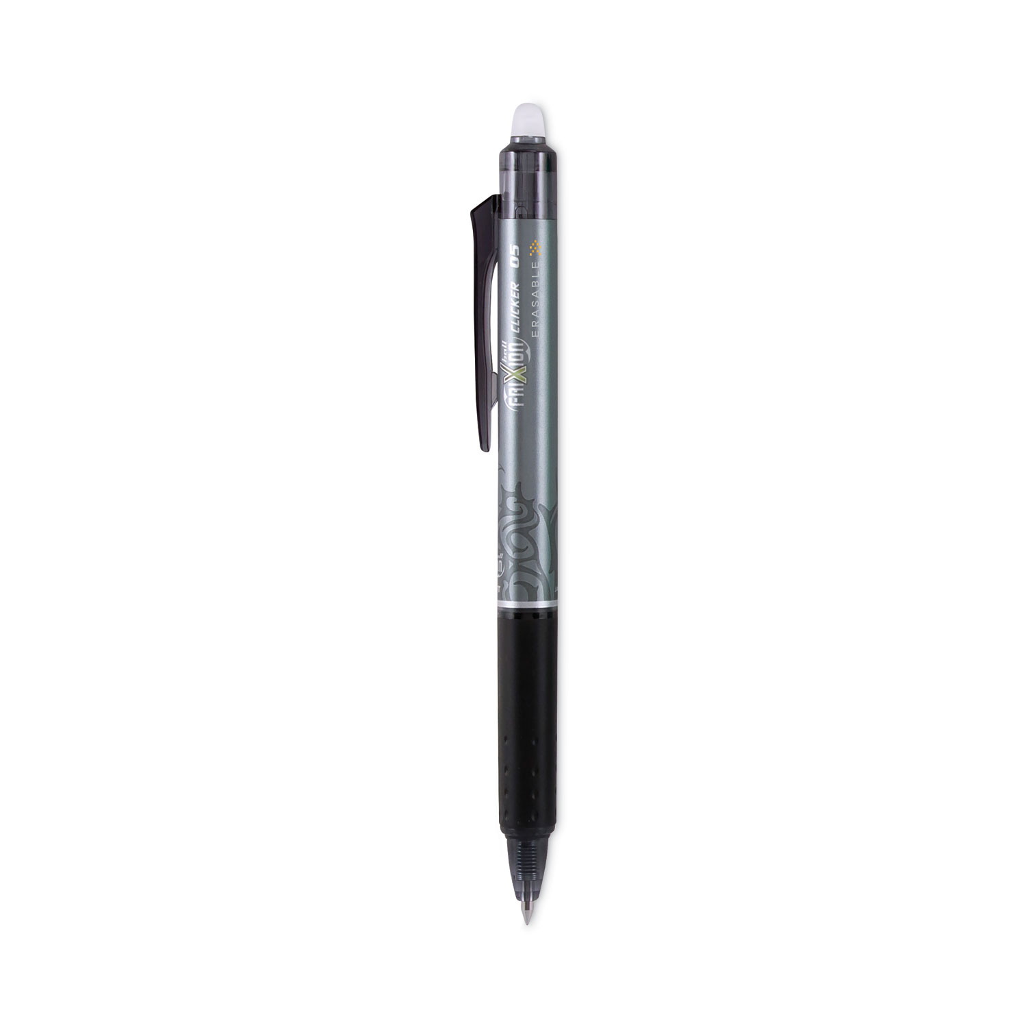 Pilot FriXion Clicker Pens 05 07 & 10, Black Erasable Gel Ink