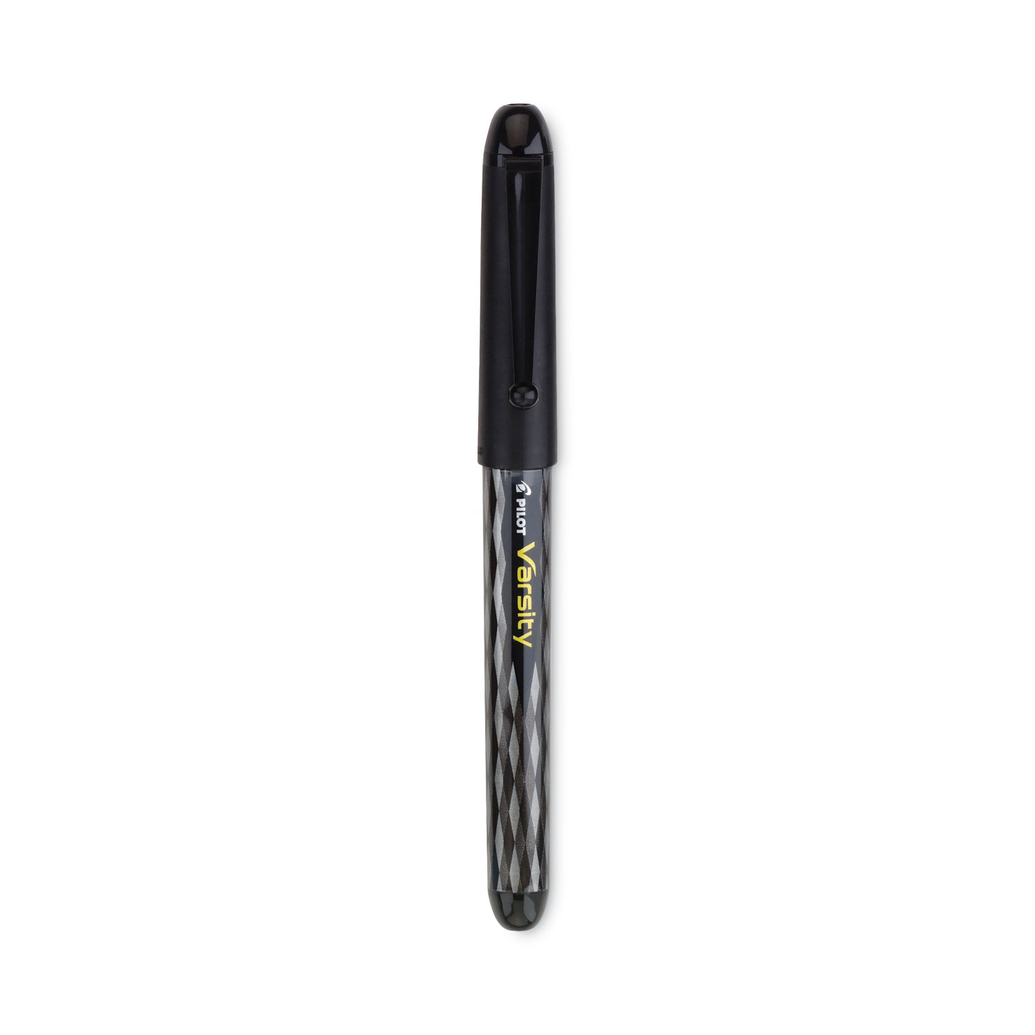 Black Barrel/Purple Ink PIL90008 Varsity Disposable Fountain Pen Medium Point 