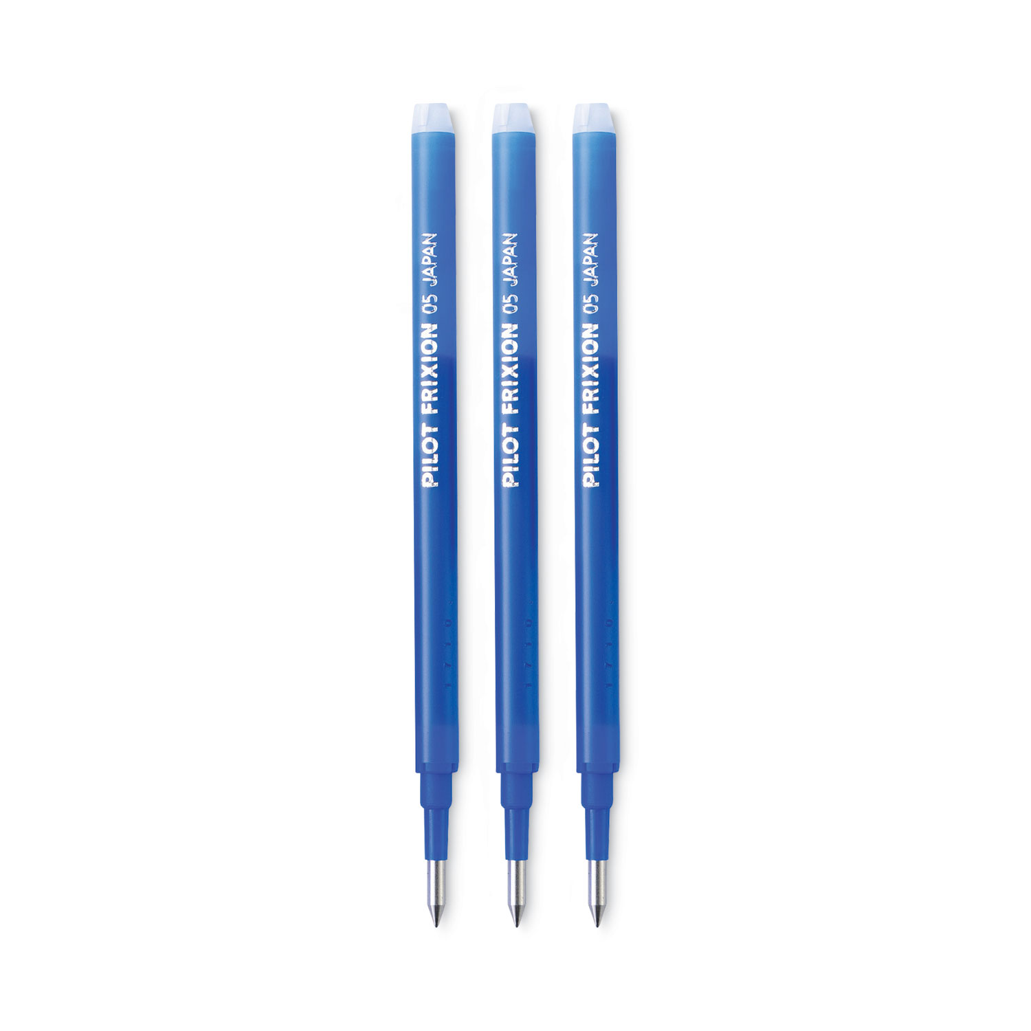  Pilot, FriXion Ball Gel Ink Refills for Erasable Pens, Fine  Point 0.7 mm, Pack of 3, Blue : Office Products