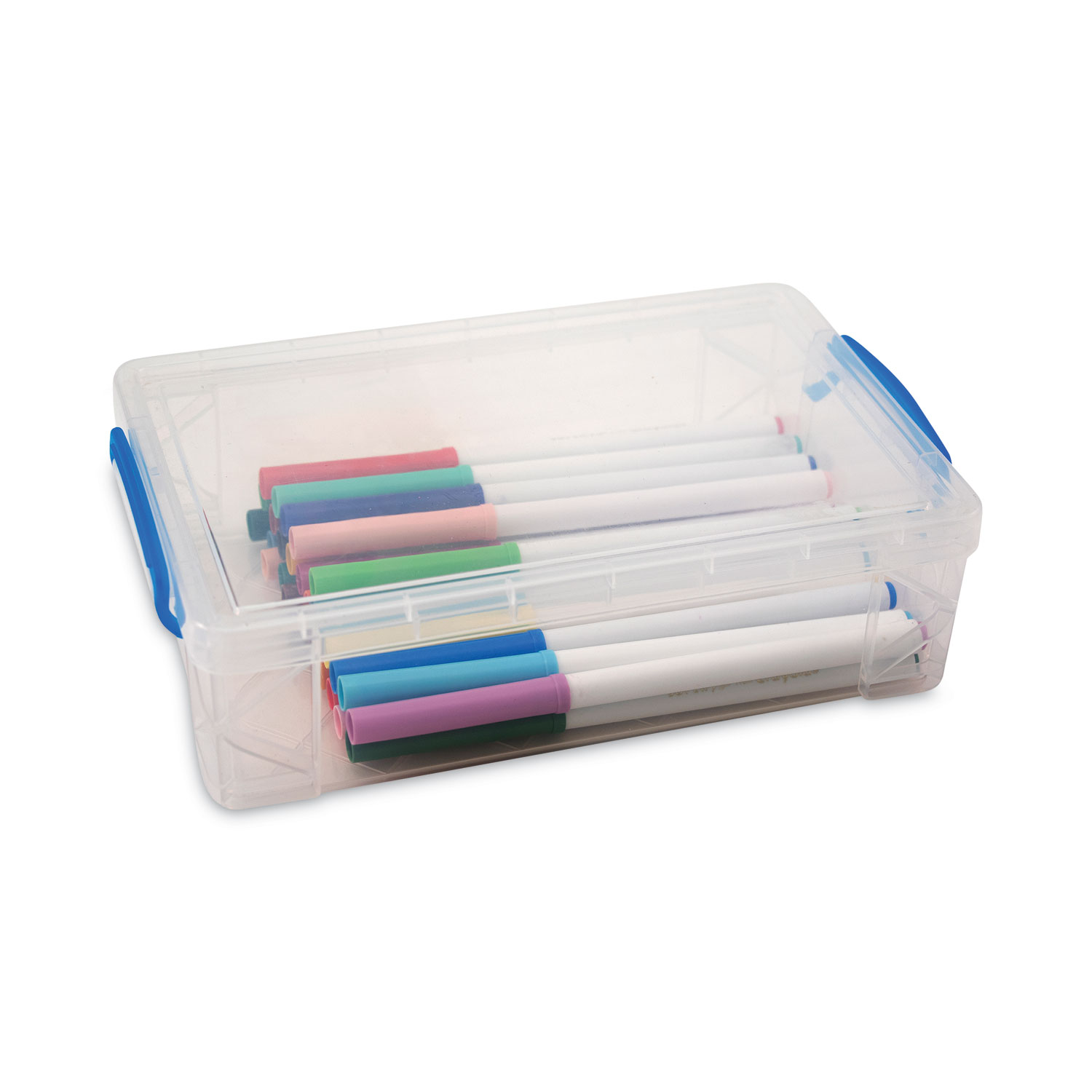 Super Stacker Large Pencil Box, Plastic, 9 x 5.5 x 2.62, Clear - Office  Express Office Products