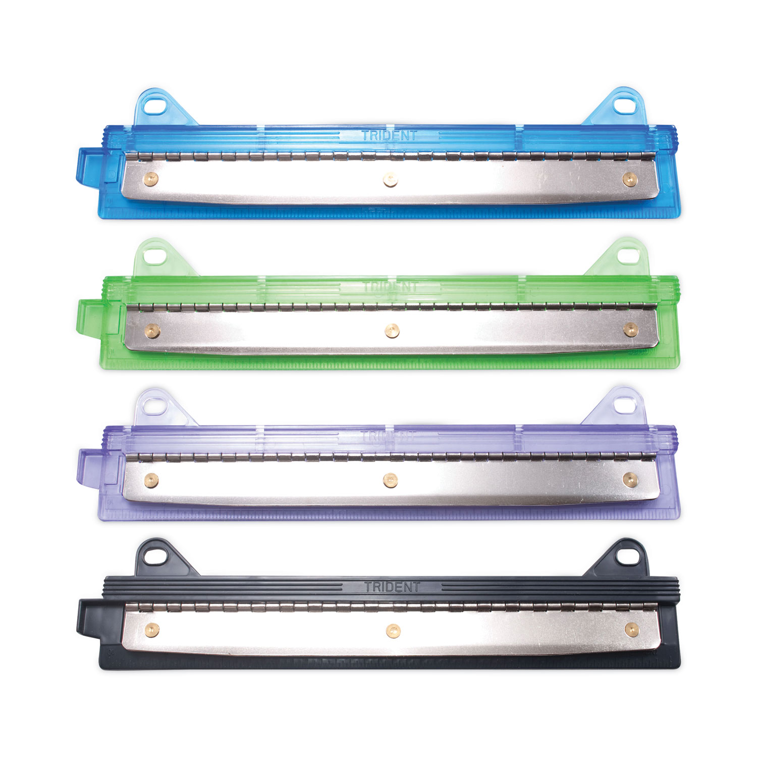 6-Sheet Binder Three-Hole Punch, 1/4 Holes, Assorted Colors AVT