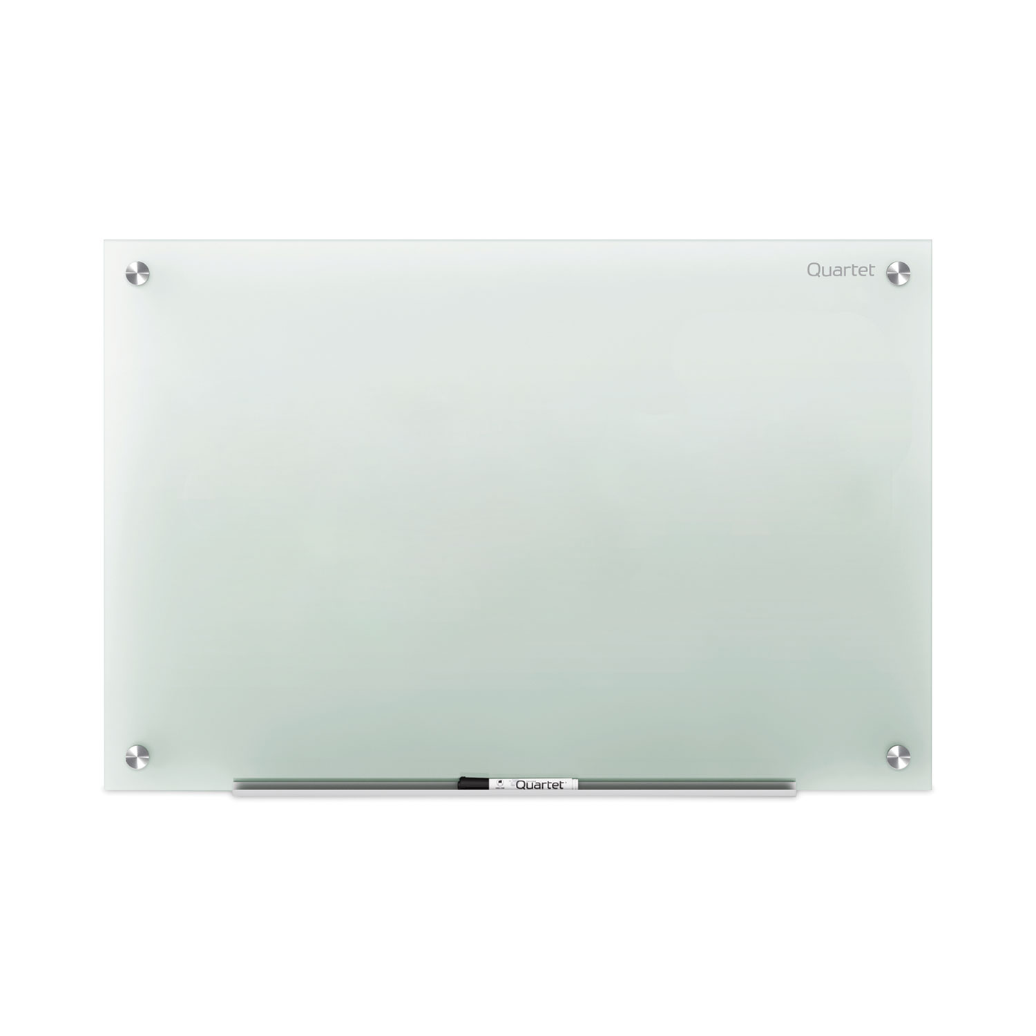 Quartet Glass Dry Erase Desktop Computer Pad 18 x 6 White