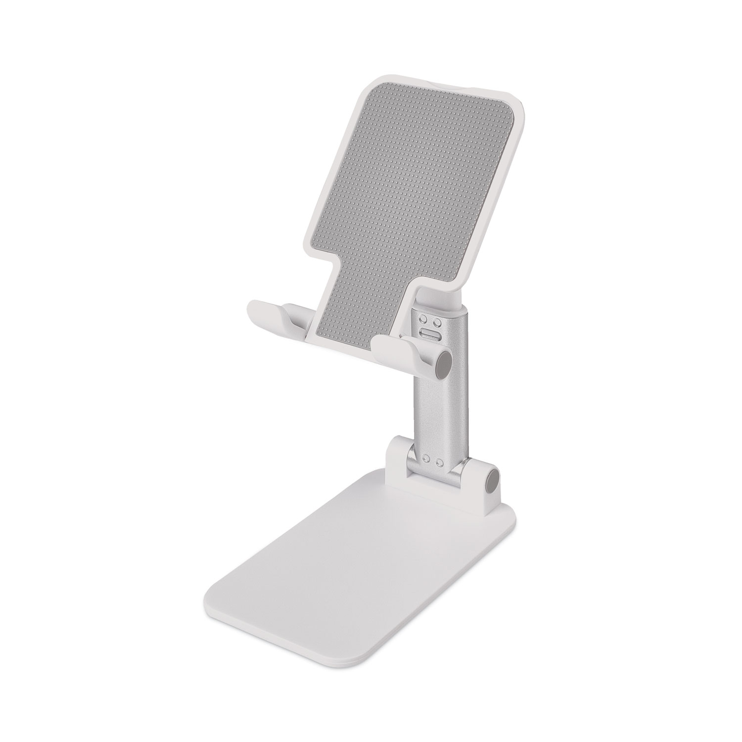 Metal Foldable Portable Tablet/Phone Stand, White TonerQuest