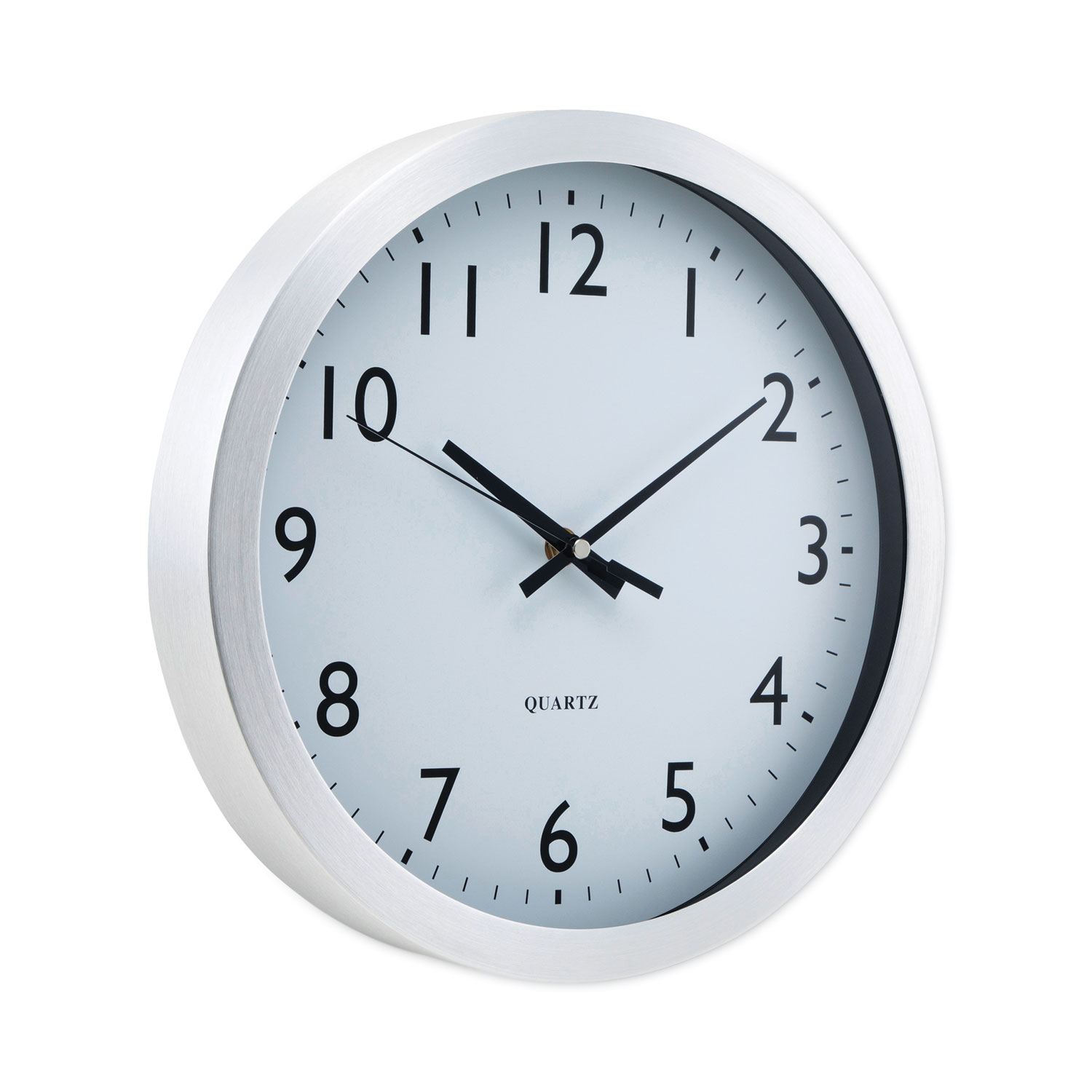 Universal 24-hour Round Wall Clock, 12.63 Overall Diameter, Black Case, 1  Aa (sold Separately)