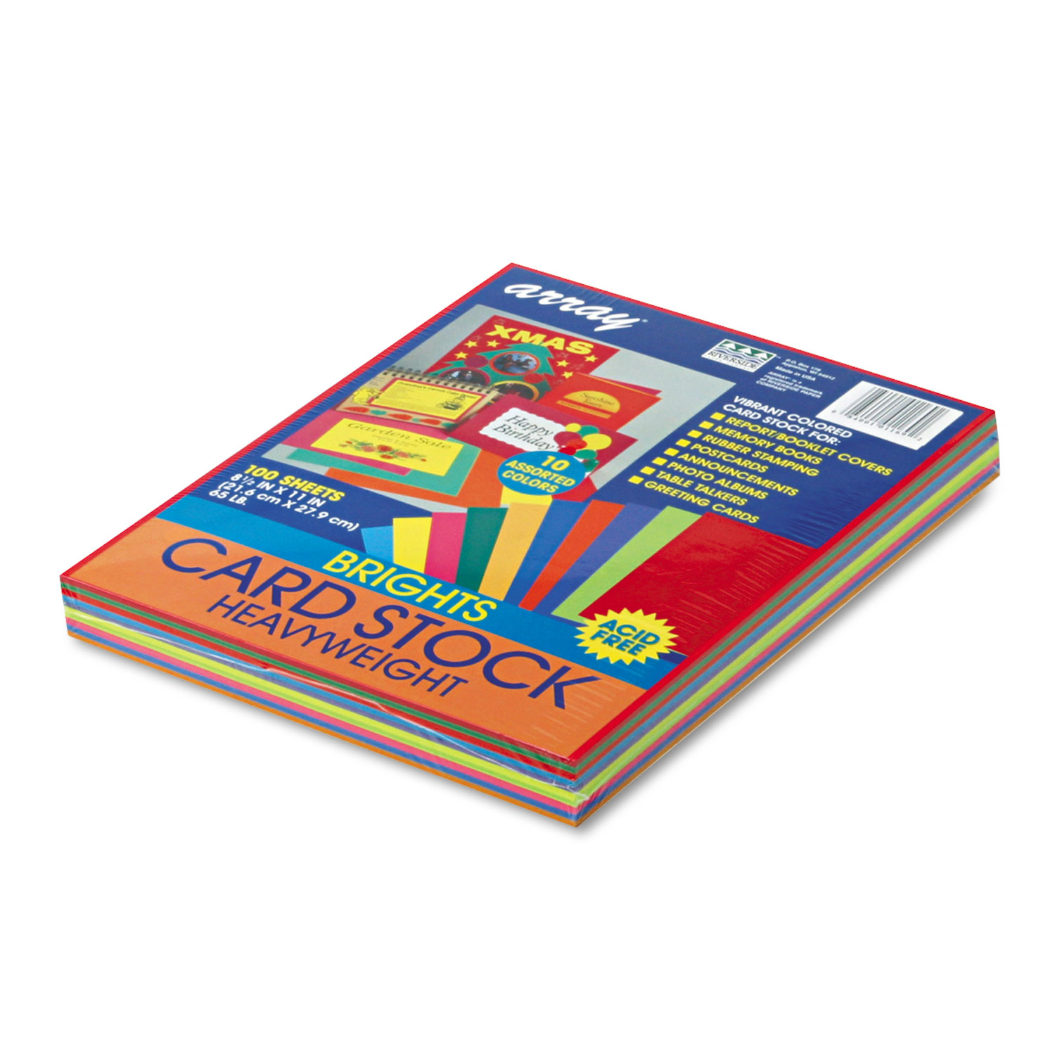 Astrobrights Colored Cardstock, 8.5 x 11, 65 lb., Happy Assortment, 250  Sheets - Zerbee