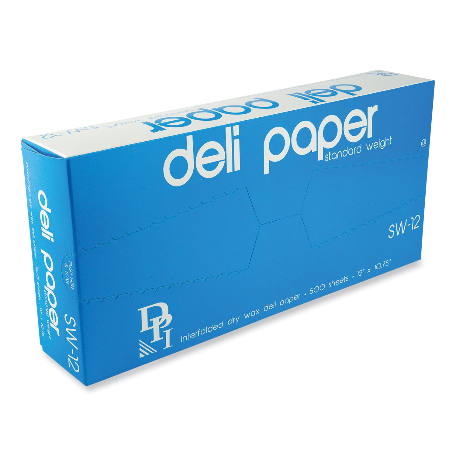 Interfolded Food and Deli Dry Wrap Wax Paper Sheets with Dispenser