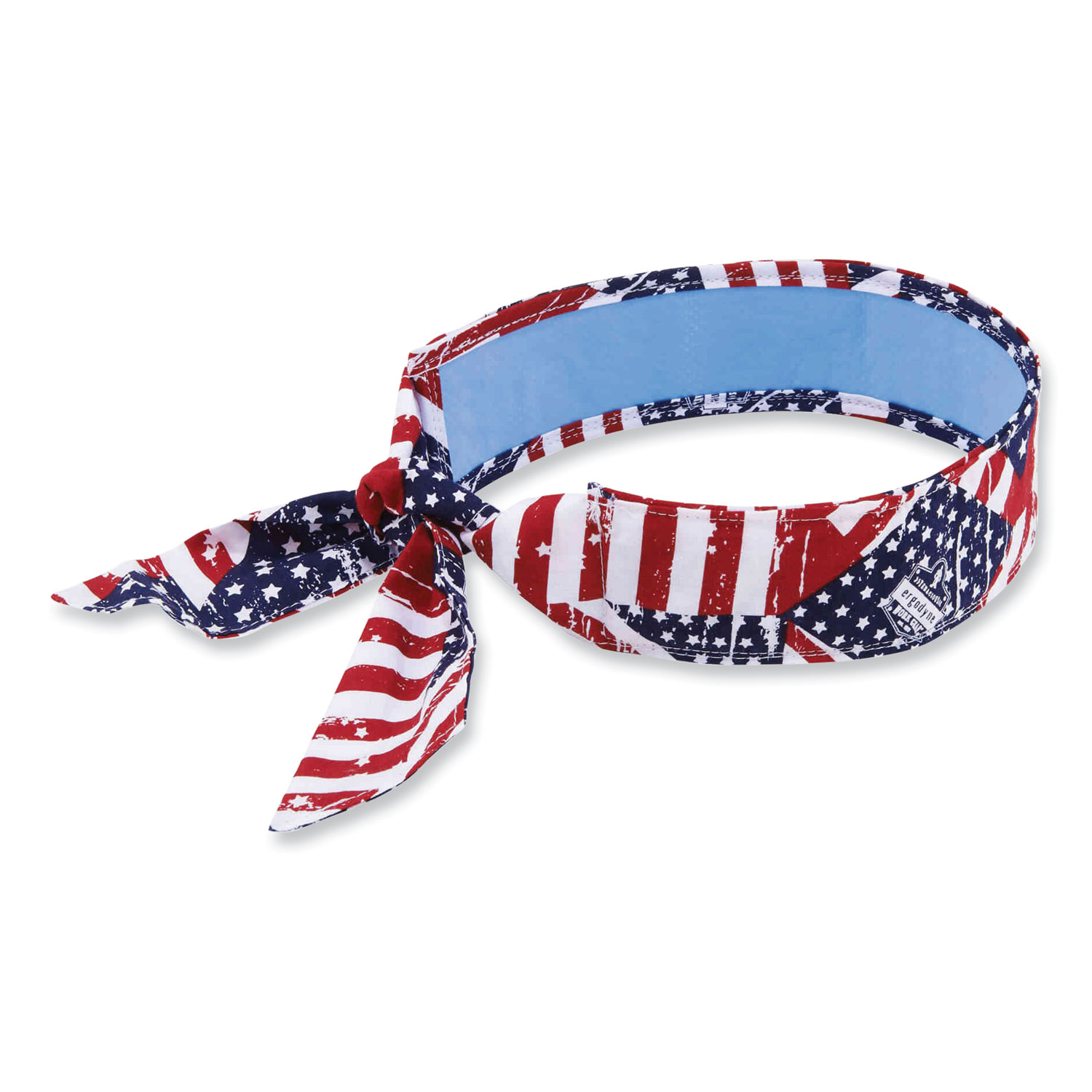 Chill-Its 6700CT Cooling Bandana PVA Tie Headband, One Size Fits Most, Stars and Stripes