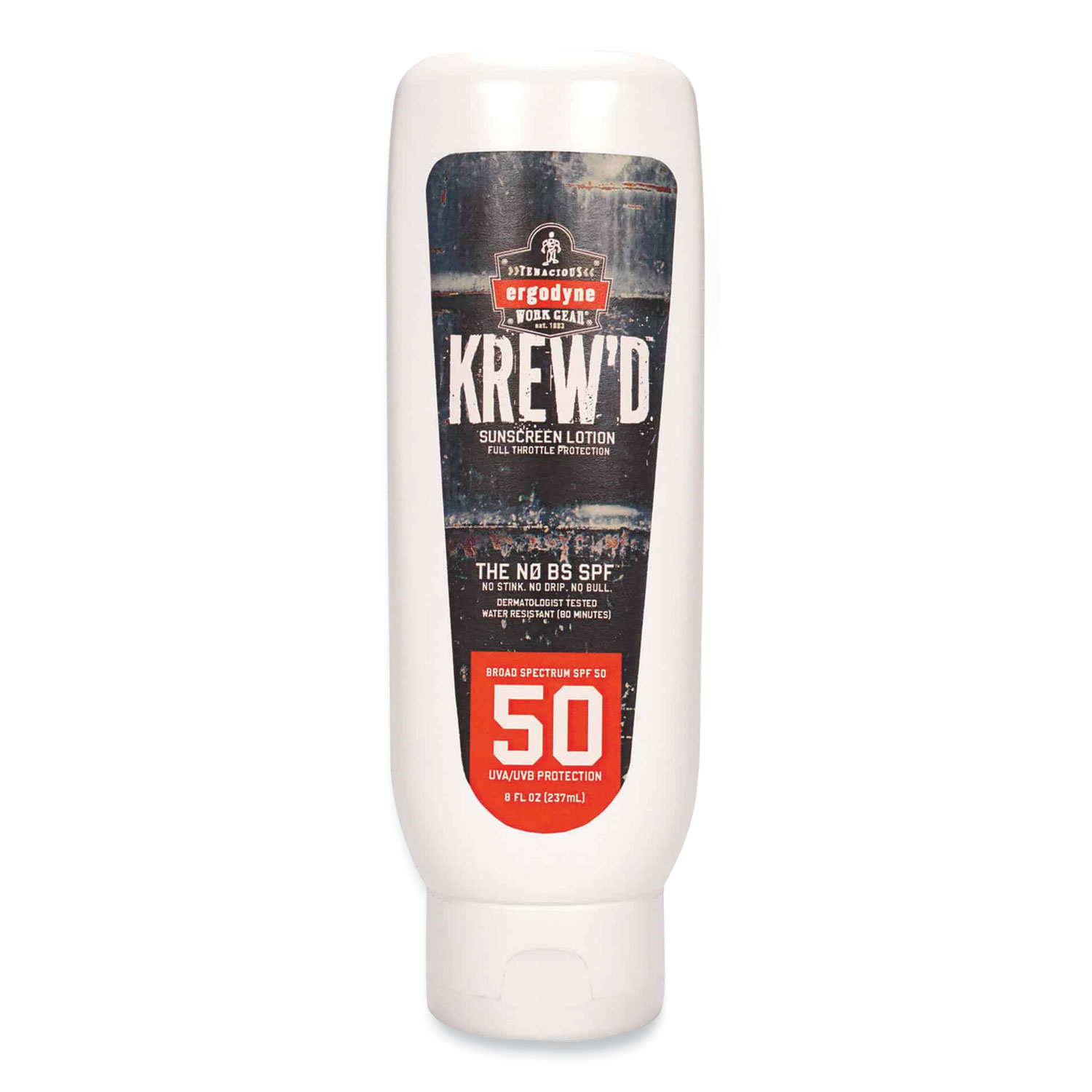 Krewd 6351 SPF 50 Sunscreen Lotion, 8 oz Bottle