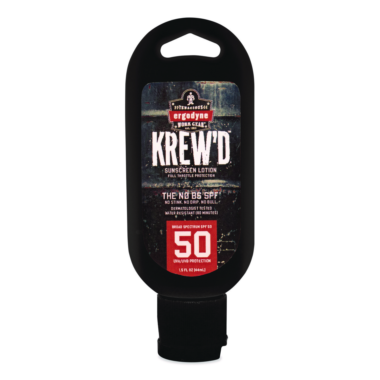 Krewd 6352 SPF 50 Sunscreen Lotion, 1.5 oz Bottle, Includes 12 Bottles