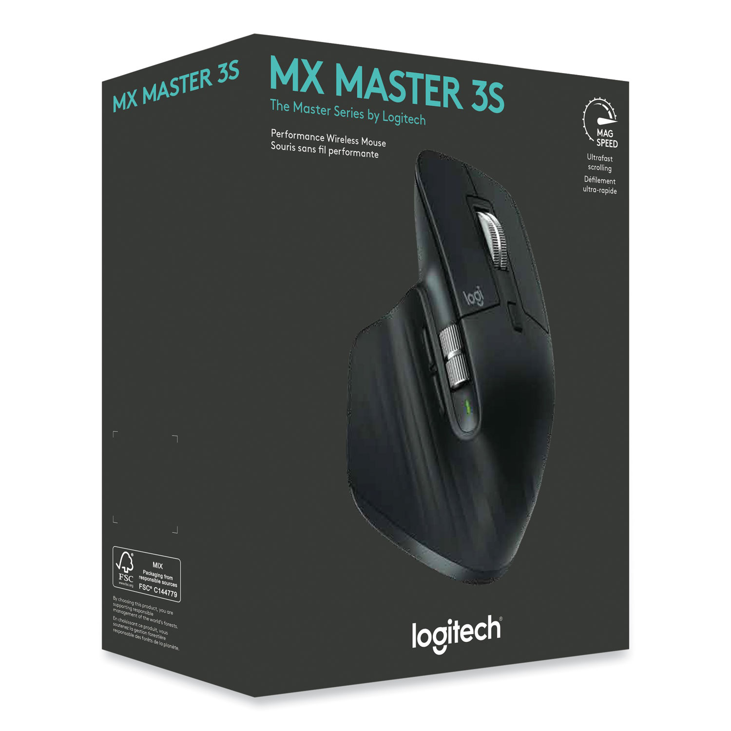 Logitech MX Master 3S for Mac Performance Wireless Mouse - Pale