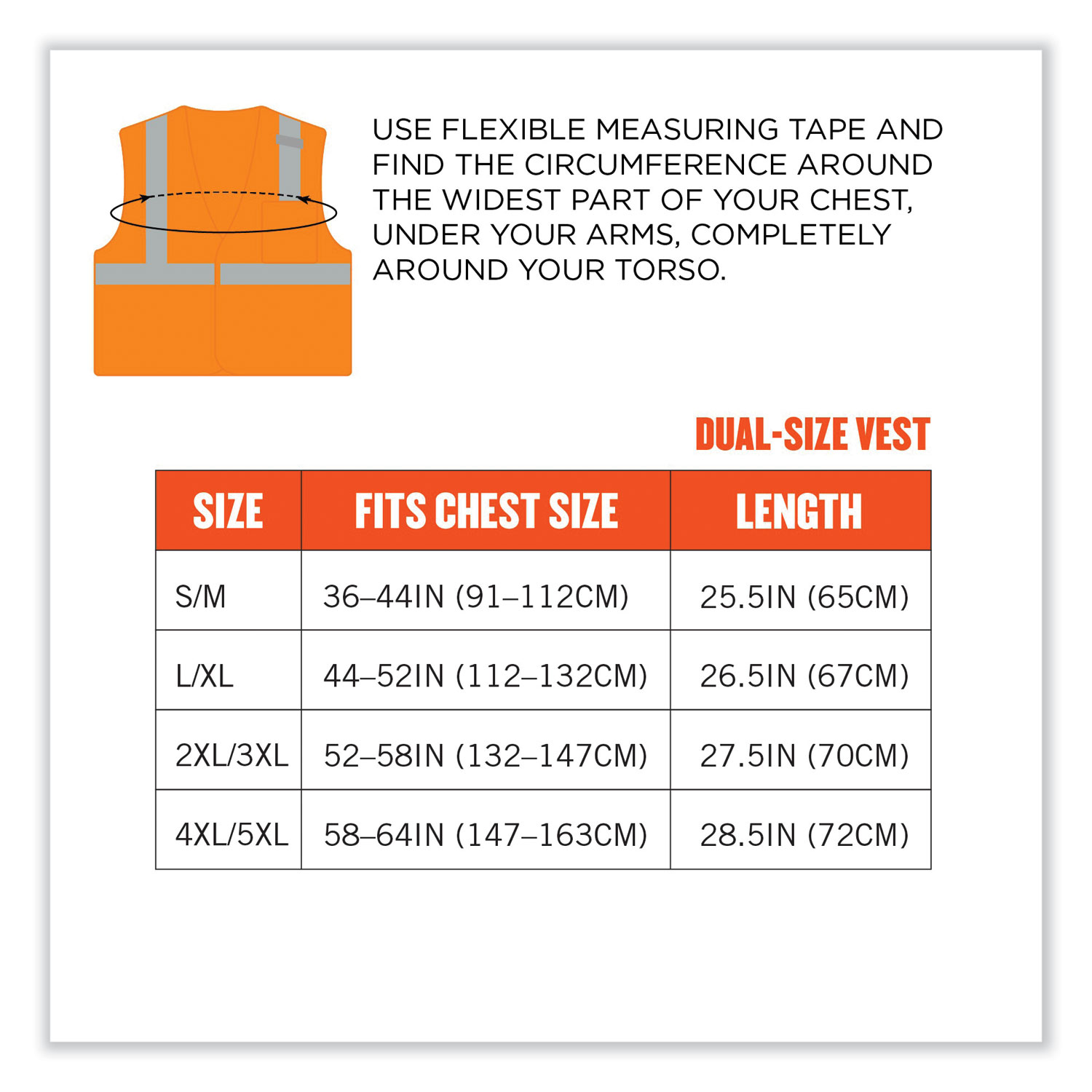 GloWear 8210HL Class 2 Economy Mesh Hook and Loop Vest, Polyester, X-Small, Orange