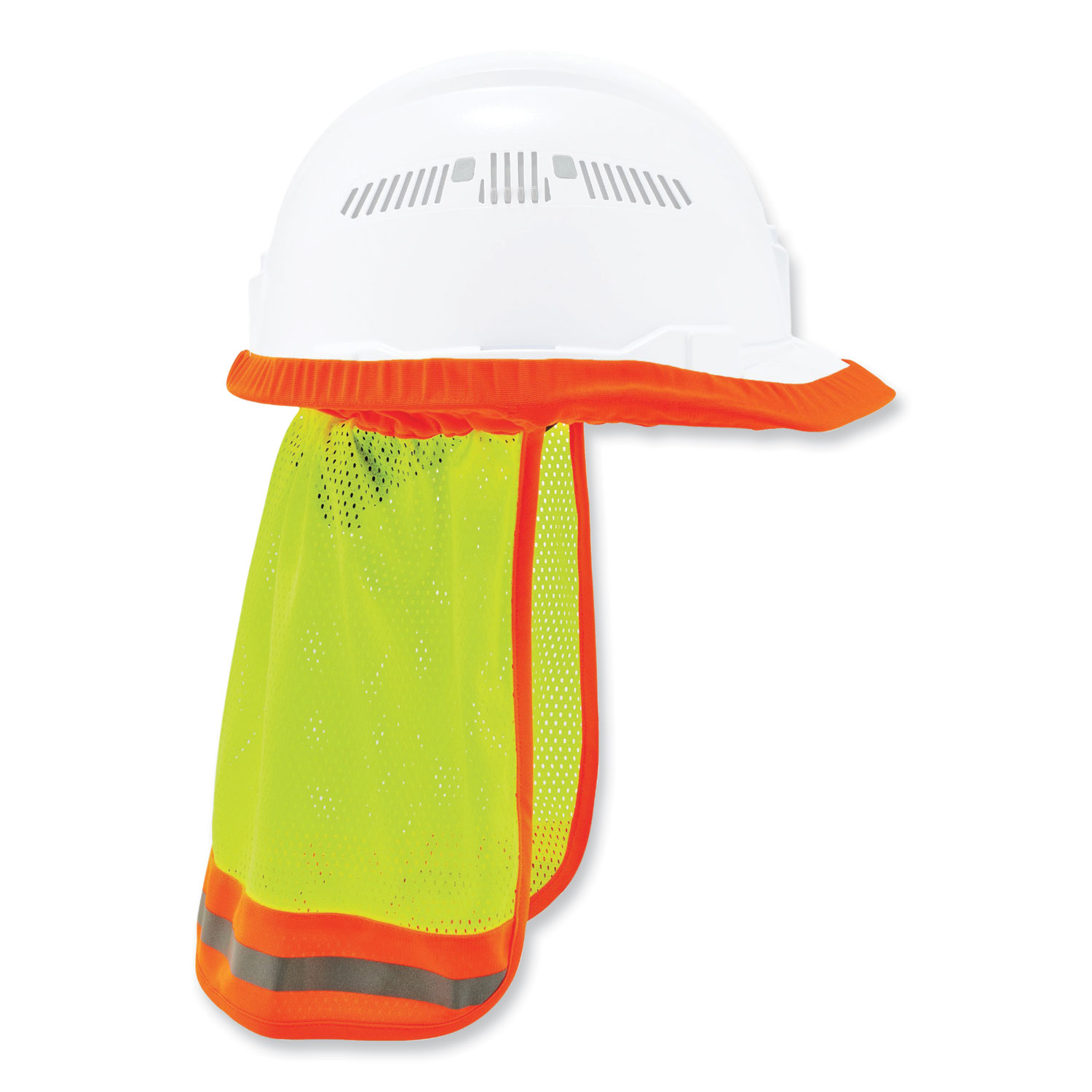 GloWear 8005 Hi-Vis Hard Hat Neck Shade, 20 x 12.5, Lime