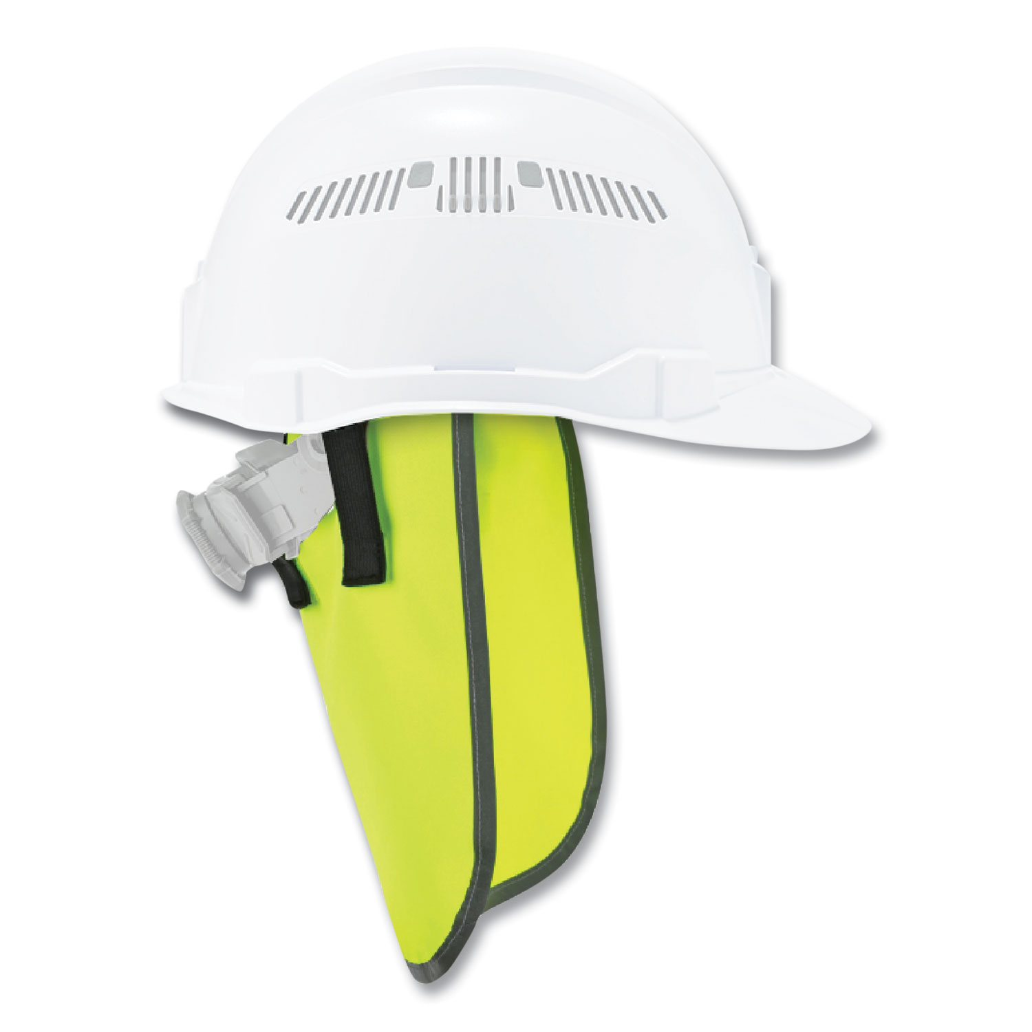 GloWear 8006 Hi-Vis Hard Hat Neck Shade, 12.25 x 10.5, Lime