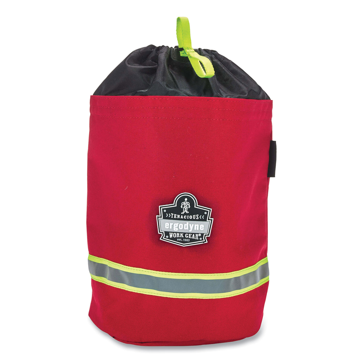 Arsenal 5080L Fleece-Lined SCBA Mask Bag with Drawstring Closure, 8.5 x 8.5 x 14, Red