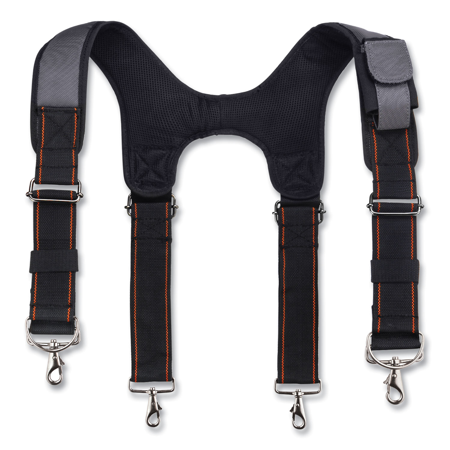 Arsenal 5560 Padded Tool Belt Suspenders, 36 to 48 Waist, 3 Wide,  Polyester, Gray, Ships in 1-3 Business Days - TheBulkClean