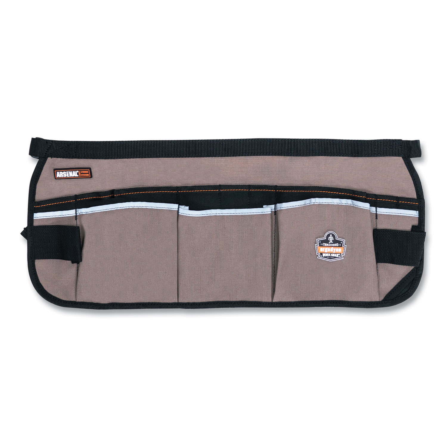 Arsenal 5706 13-Pocket Waist Apron, 13 Compartments, 23 x 9, Canvas, Gray