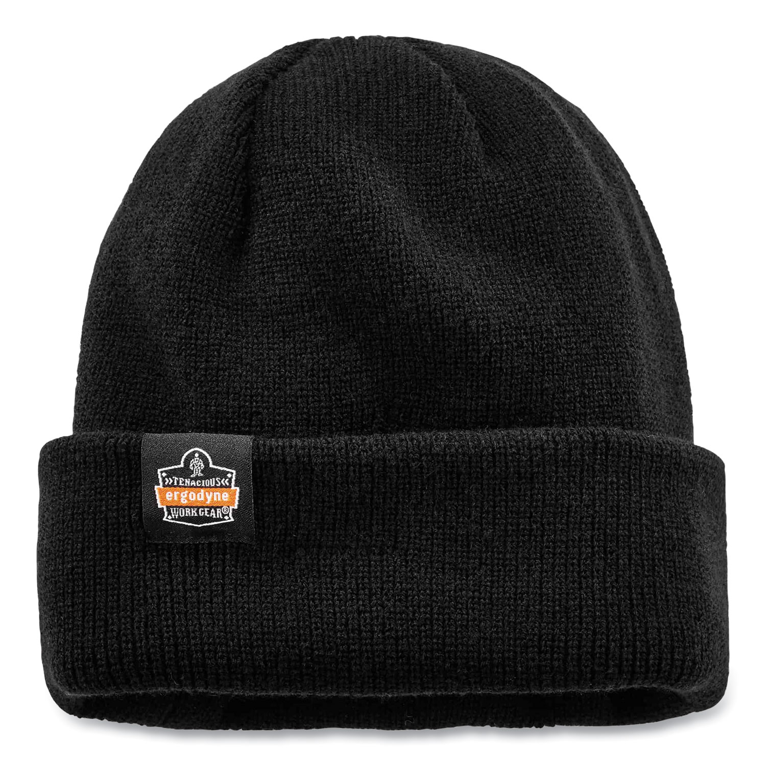 N-Ferno 6811Z Rib Knit Hat with Zipper for Bump Cap Insert, One Size Fits Most, Black