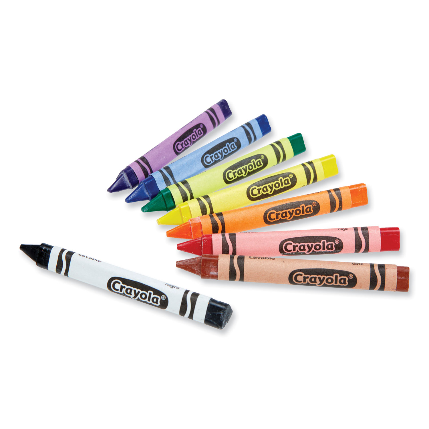 81-1460 Crayola Washable Tripod Grip Crayons Assorted Colors 8