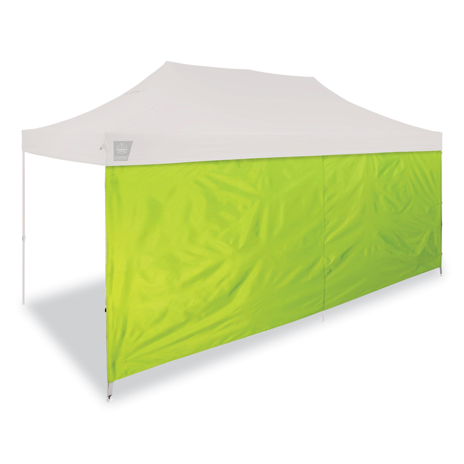 ergodyne® Shax 6097 Pop-Up Tent Sidewall, Single Skin, 10 ft x 10 ft, Polyester, Lime