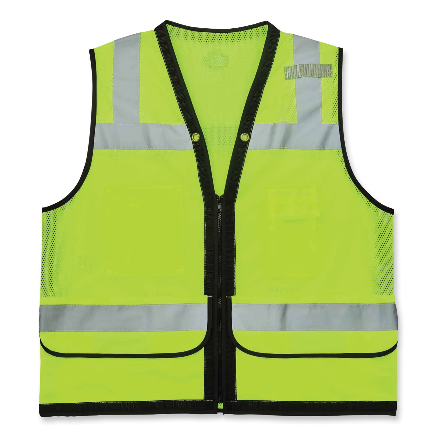 GloWear 8253HDZ Class 2 Heavy-Duty Mesh Surveyors Vest, Polyester, 4X-Large/5X-Large, Lime