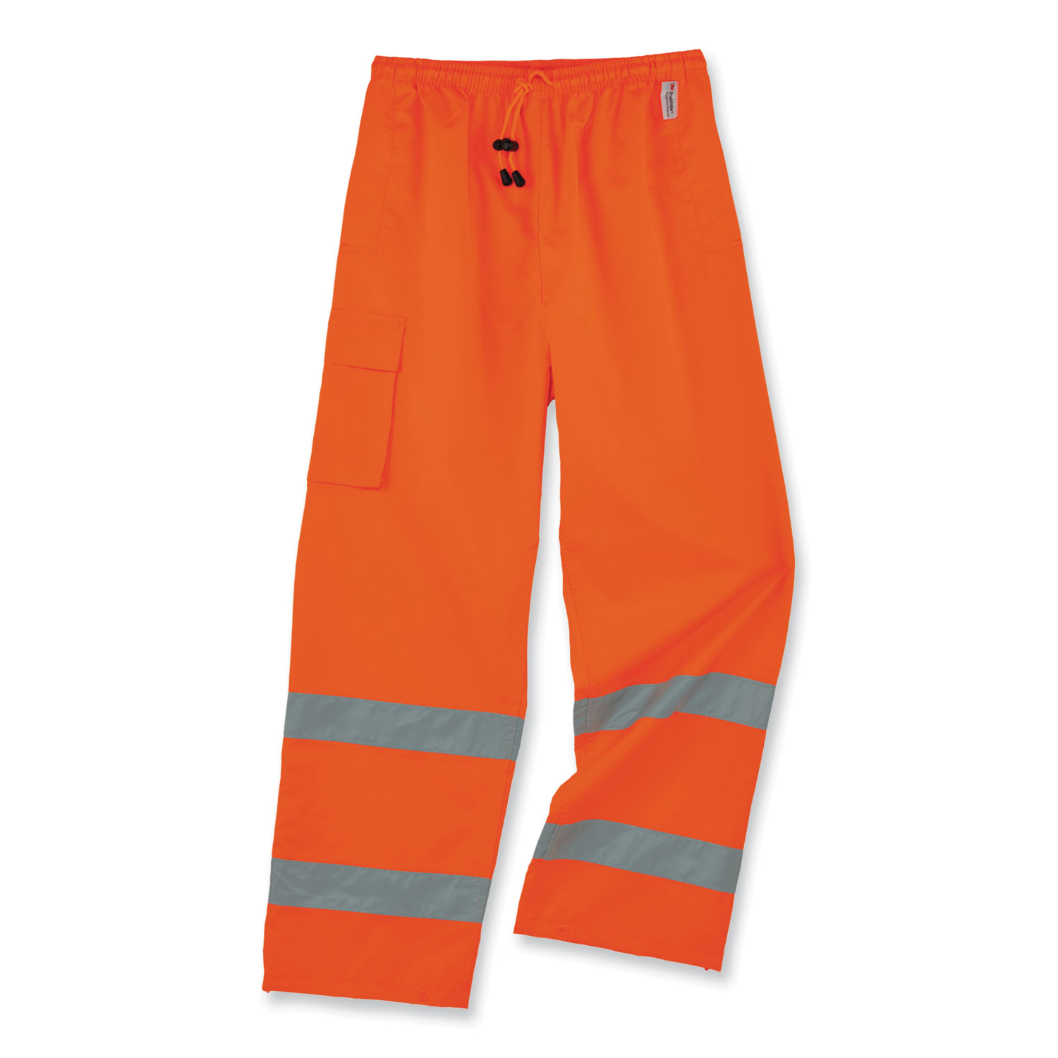 ergodyne® GloWear 8915 Class E Hi-Vis Rain Pants, Small, Orange