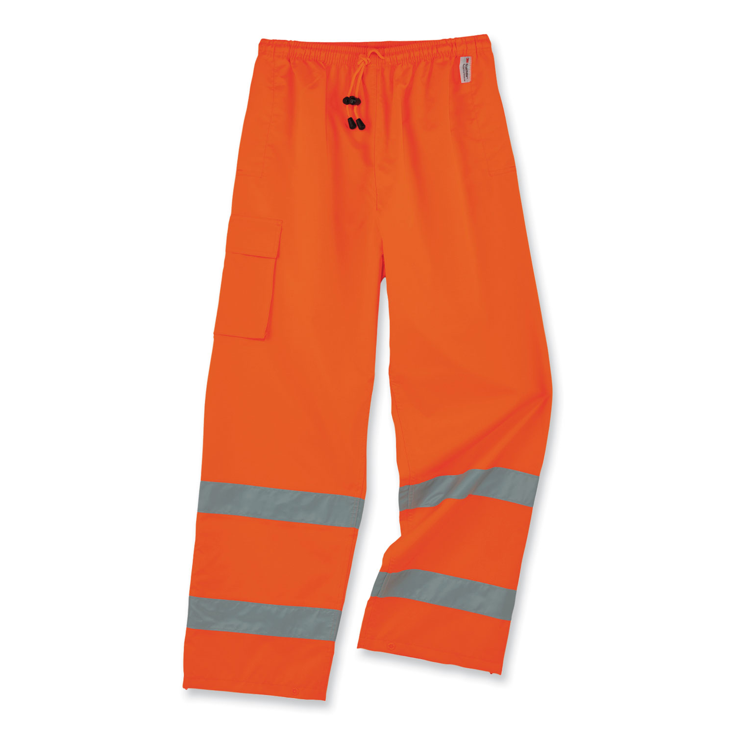 ergodyne® GloWear 8915 Class E Hi-Vis Rain Pants, Medium, Orange